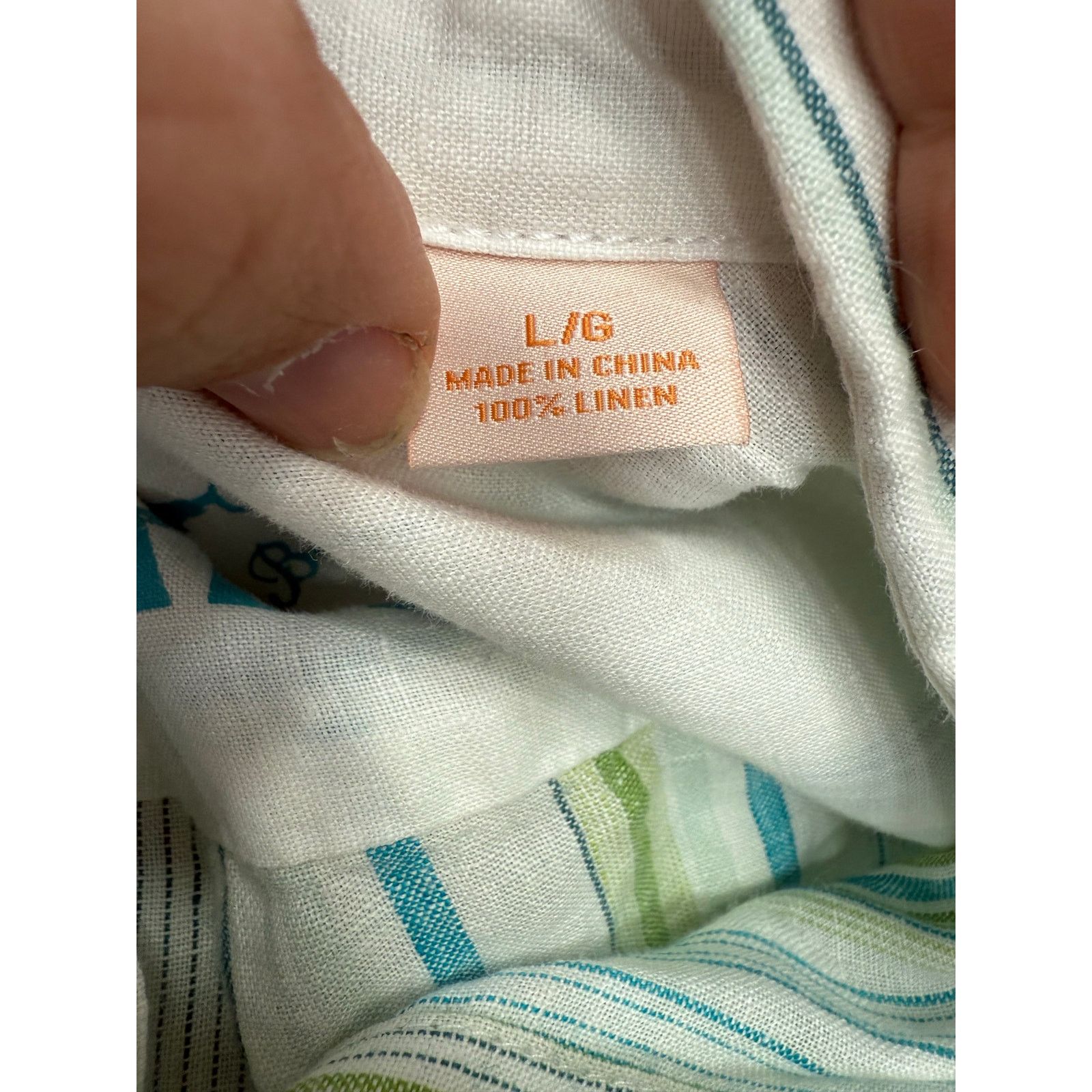 Tommy Bahama Tommy Bahama Men's Shirt sz L 100% Linen Long Sleeve #G673 Size US L / EU 52-54 / 3 - 7 Thumbnail