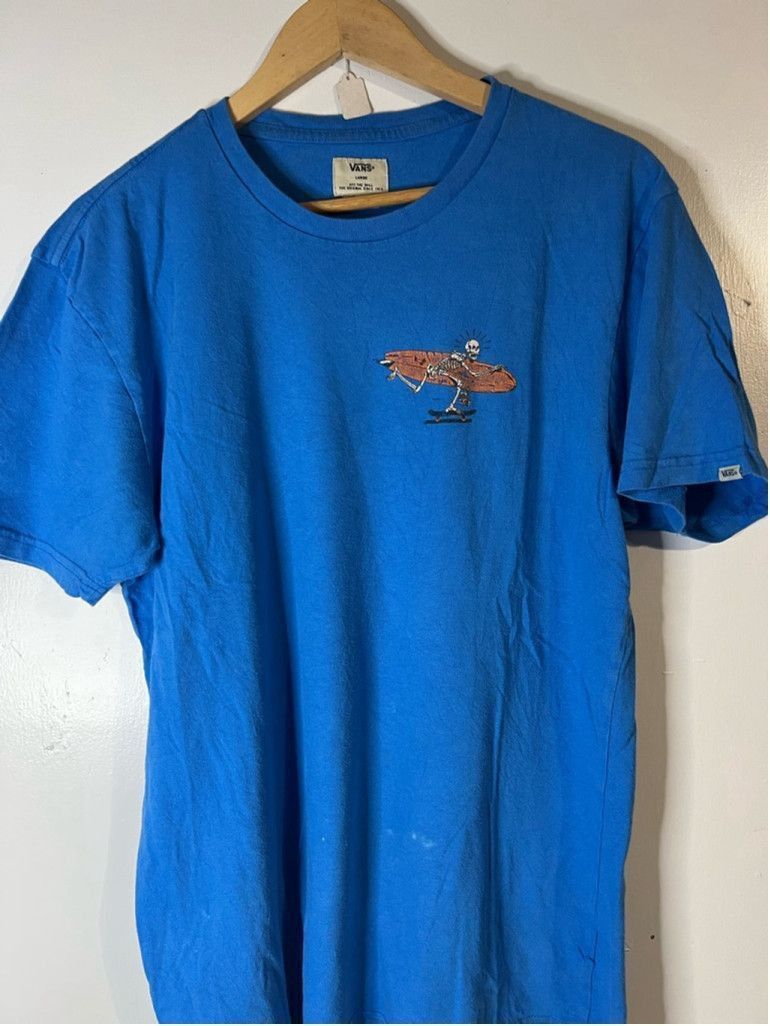 Vans Men's Vans Blue Graphic T-Shirt Size L Size US L / EU 52-54 / 3 - 1 Thumbnail