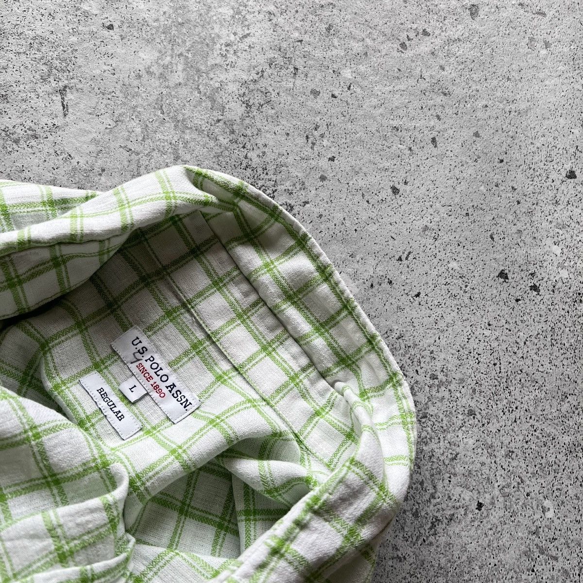 Designer × U.S. Polo Assn. U.S. Polo Assn Yarn Count Mens Checkered Button Down Shirt Size US L / EU 52-54 / 3 - 9 Thumbnail