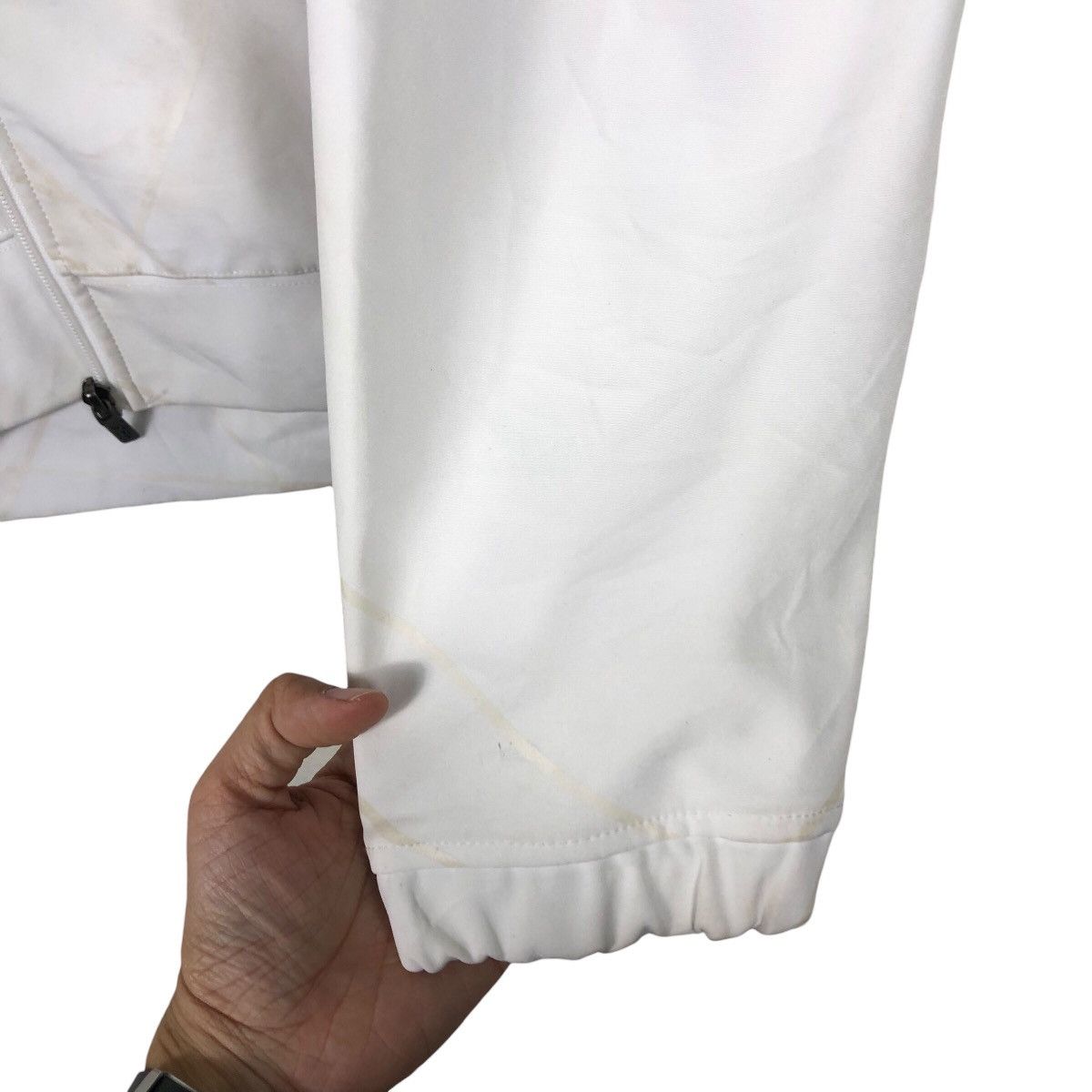 Japanese Brand Rich White Zipper Jacket Hoodie Norton Big Logo Embroidered Size US L / EU 52-54 / 3 - 19 Thumbnail