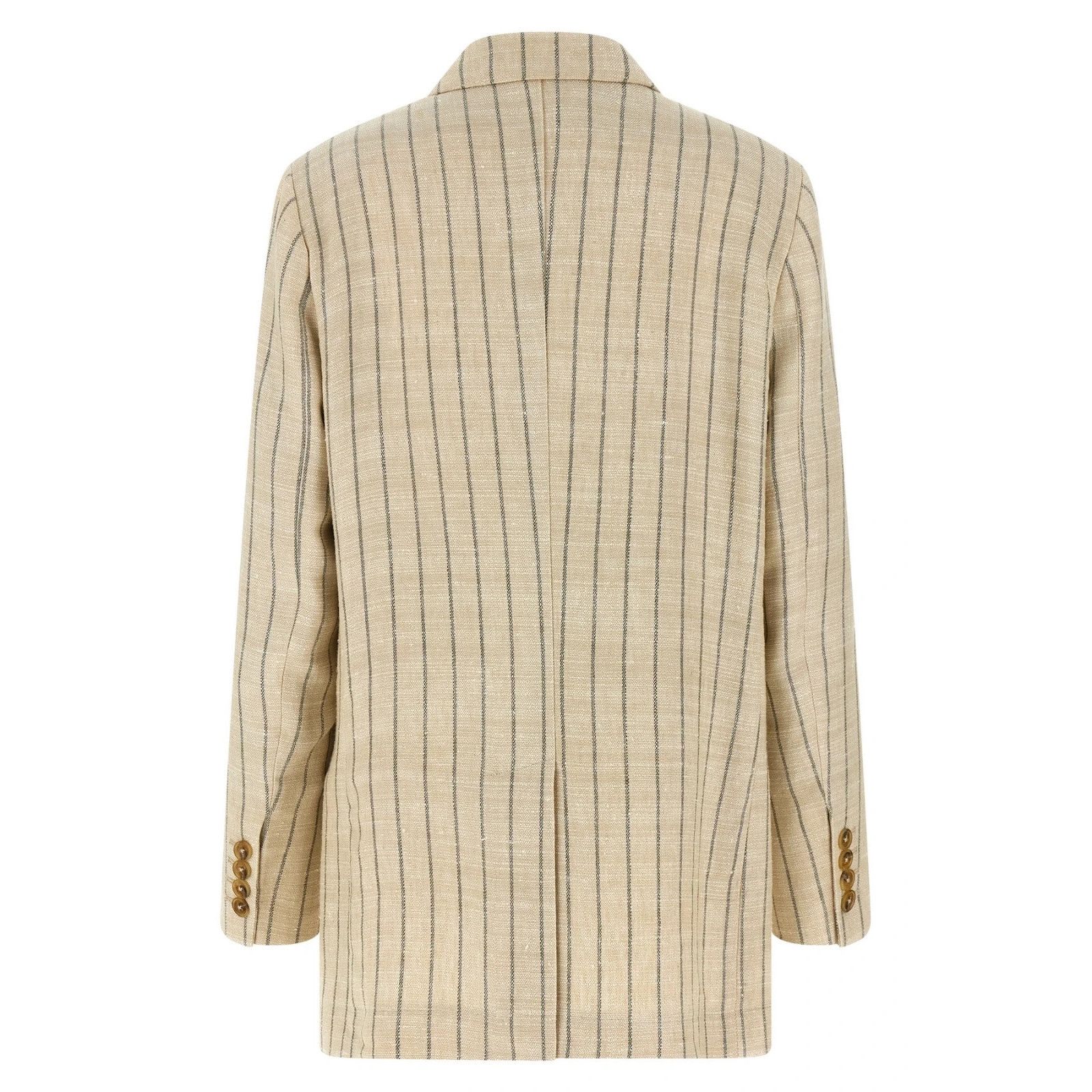 Other BLAZE MILANO Serene Everyday Beige Striped Jacket New & Auth Size S / US 4 / IT 40 - 2 Thumbnail