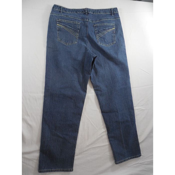 Custom Liz Claiborne Jeans Women Sz 14 Straight Leg Denim Button | Grailed