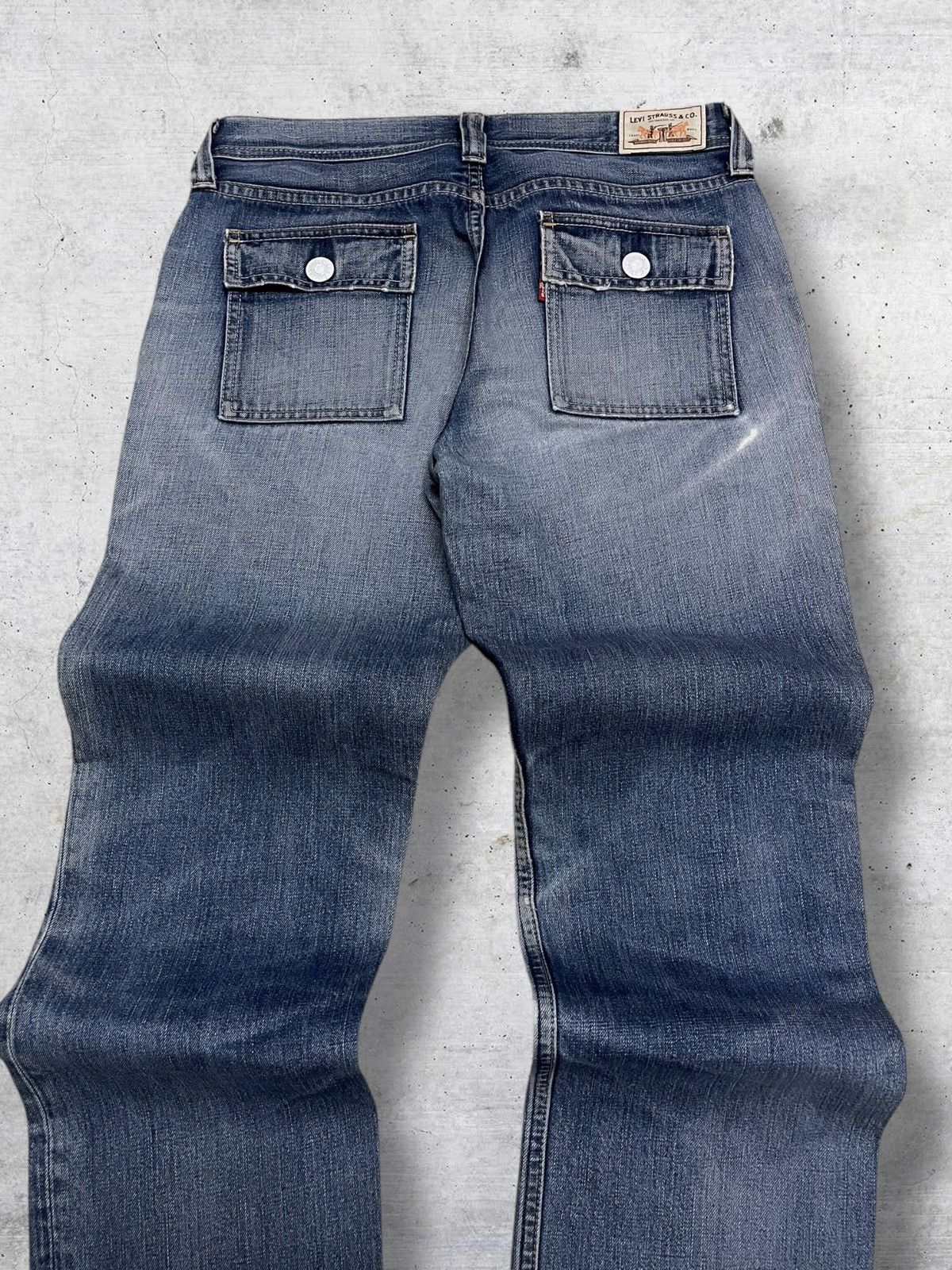 Levi's Vintage Clothing VINTAGE 302 LEVIS 90S DESIGNER BUSHPANT BLUEWASHED DENIM OG Size US 30 / EU 46 - 11 Thumbnail