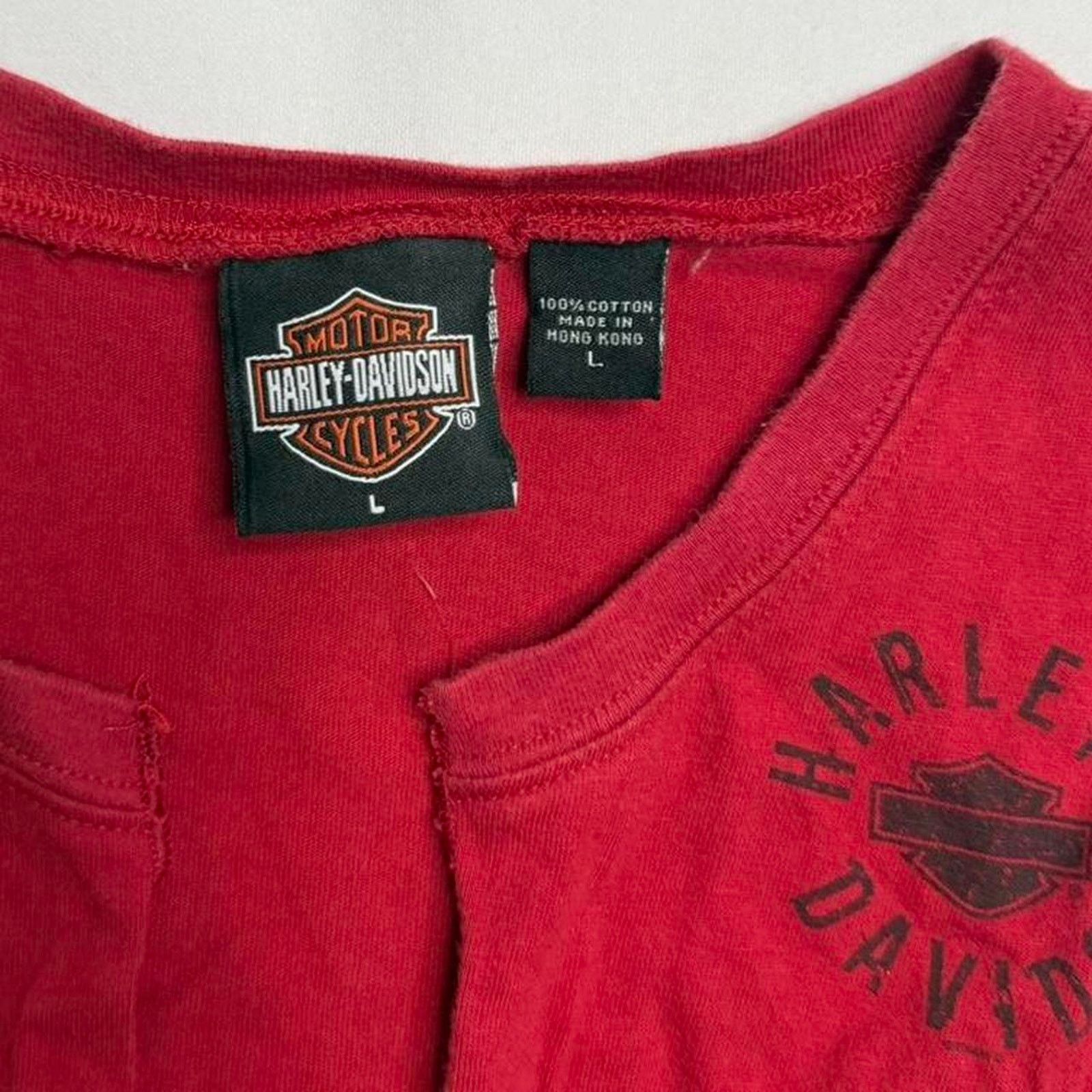 Harley Davidson Harley Davidson red tank top lace front back graphic Size L Size L / US 10 / IT 46 - 3 Thumbnail