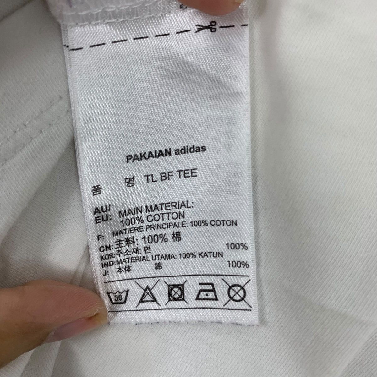 Adidas ADIDAS ORIGINALS 3 STRIPES Box Logo Cropped Top Tee Shirt Size S / US 4 / IT 40 - 8 Thumbnail
