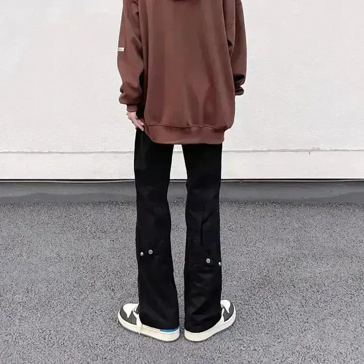 Japanese Brand Loose fitting high street black jeans Size US 32 / EU 48 - 2 Thumbnail