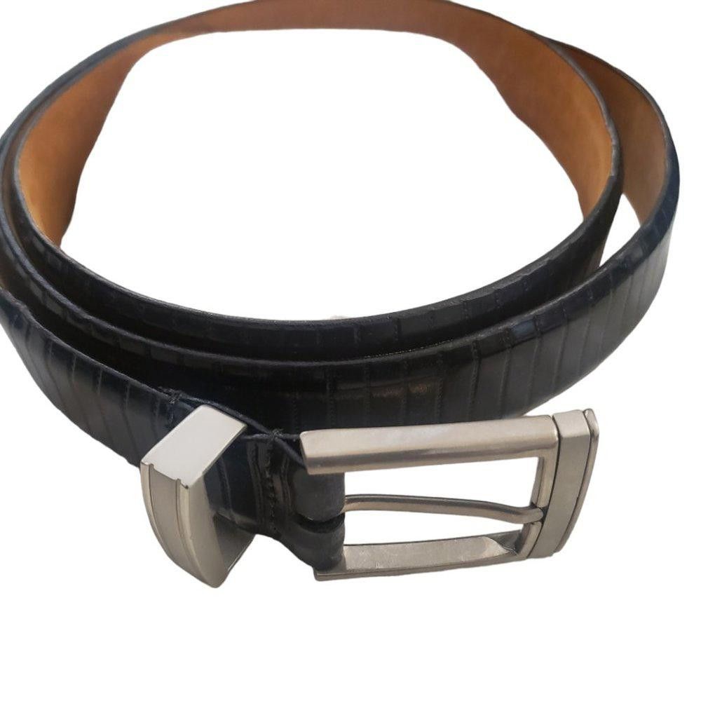Designer Tulliani Men's Italian Calfskin Leather Belt 44" Size ONE SIZE - 2 Thumbnail