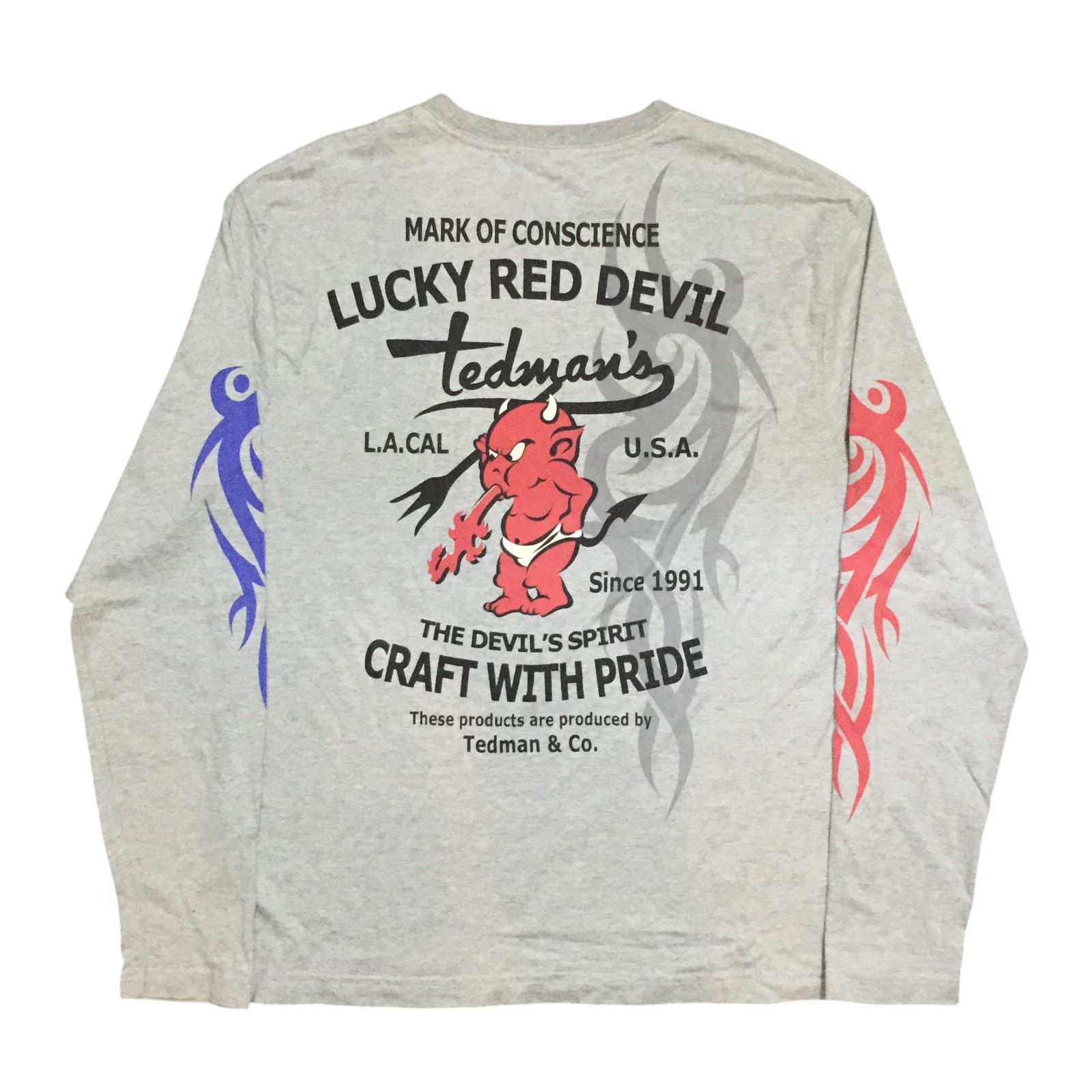 Tedman Japanese Brand Ted Company Ted Man The Devil's Spirit Tees Size US M / EU 48-50 / 2 - 1 Thumbnail
