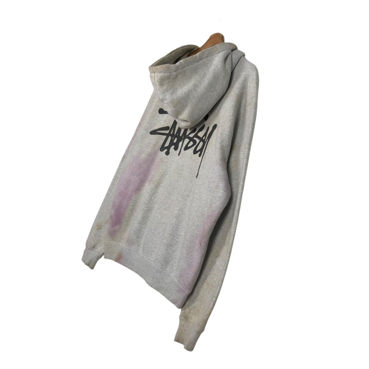Stussy 🔥VINTAGE HOODIE STUSSY BIG LOGO ACID WASH DISTRESSED DESIGN Size US M / EU 48-50 / 2 - 12 Thumbnail