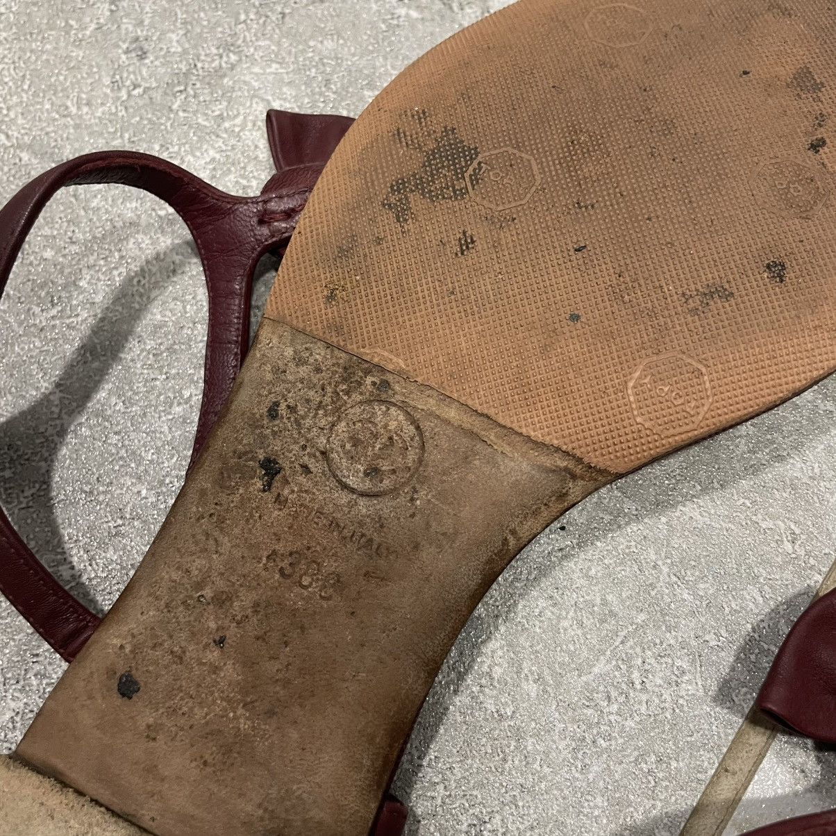 Chanel CHANEL slip on jelly sandals old money burgundy luxury Size US 8 / IT 38 - 6 Thumbnail