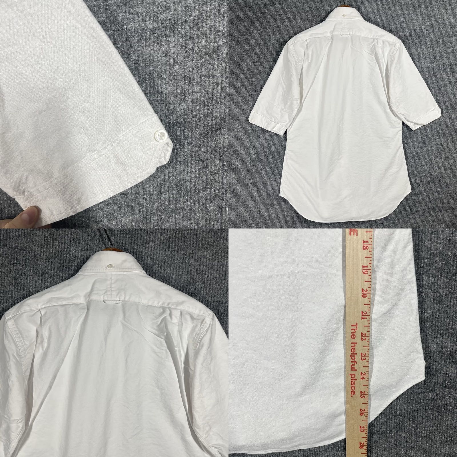 Thom Browne Thom Browne Shirt Mens Size 2 Medium White Short Sleeve Size US M / EU 48-50 / 2 - 9 Thumbnail