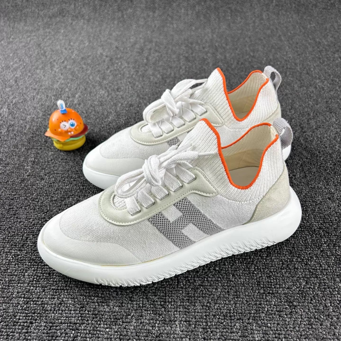 Hermes Hermes color blocked blue/white/gray sneakers women's 36.5 Size US 6 / IT 36 - 1 Thumbnail