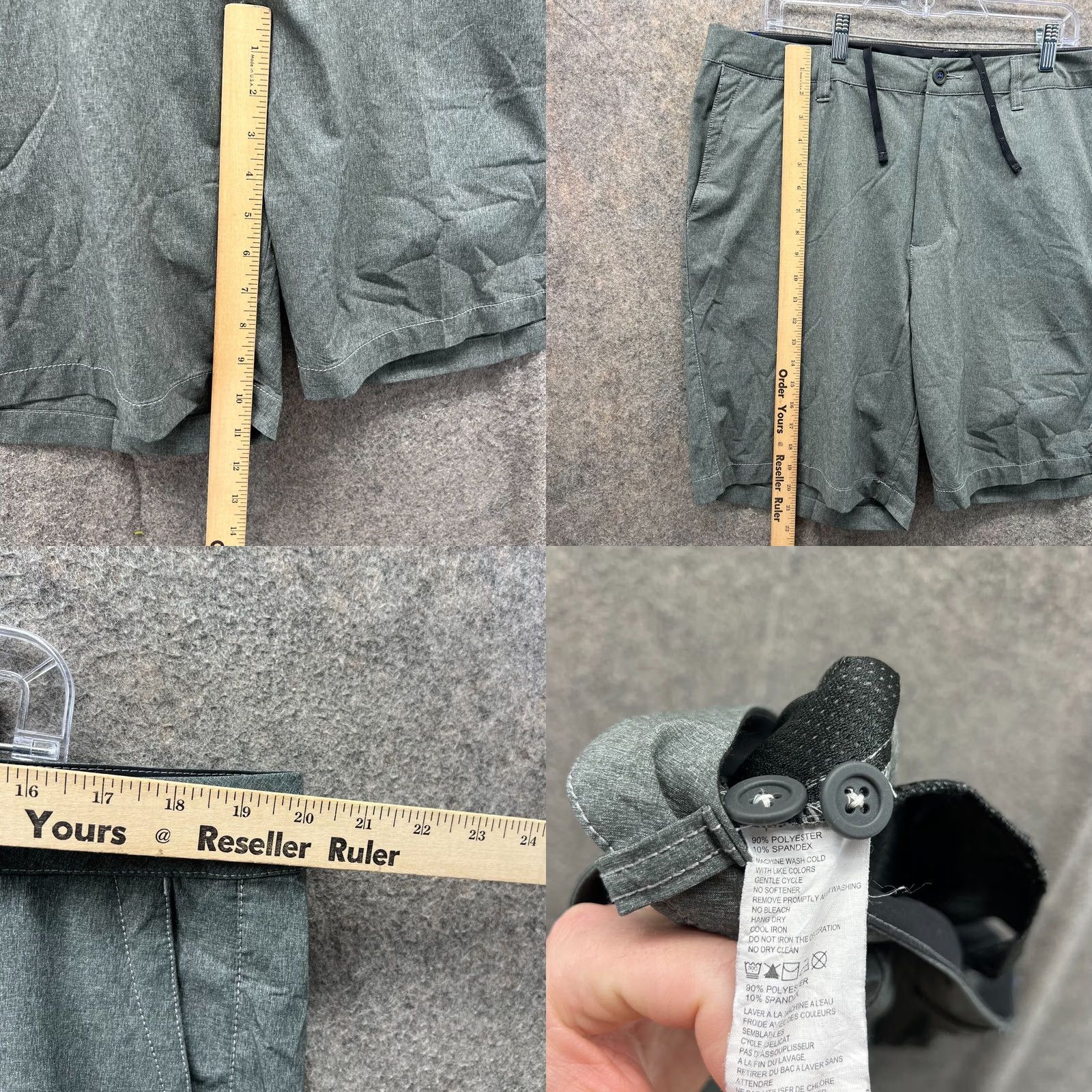 Tommy Bahama Tommy Bahama Shorts Men's 38 Gray Chino Flat Front Drawstring Pockets Casual Travel Vintage: No Size US 38 / EU 54 - 8 Thumbnail