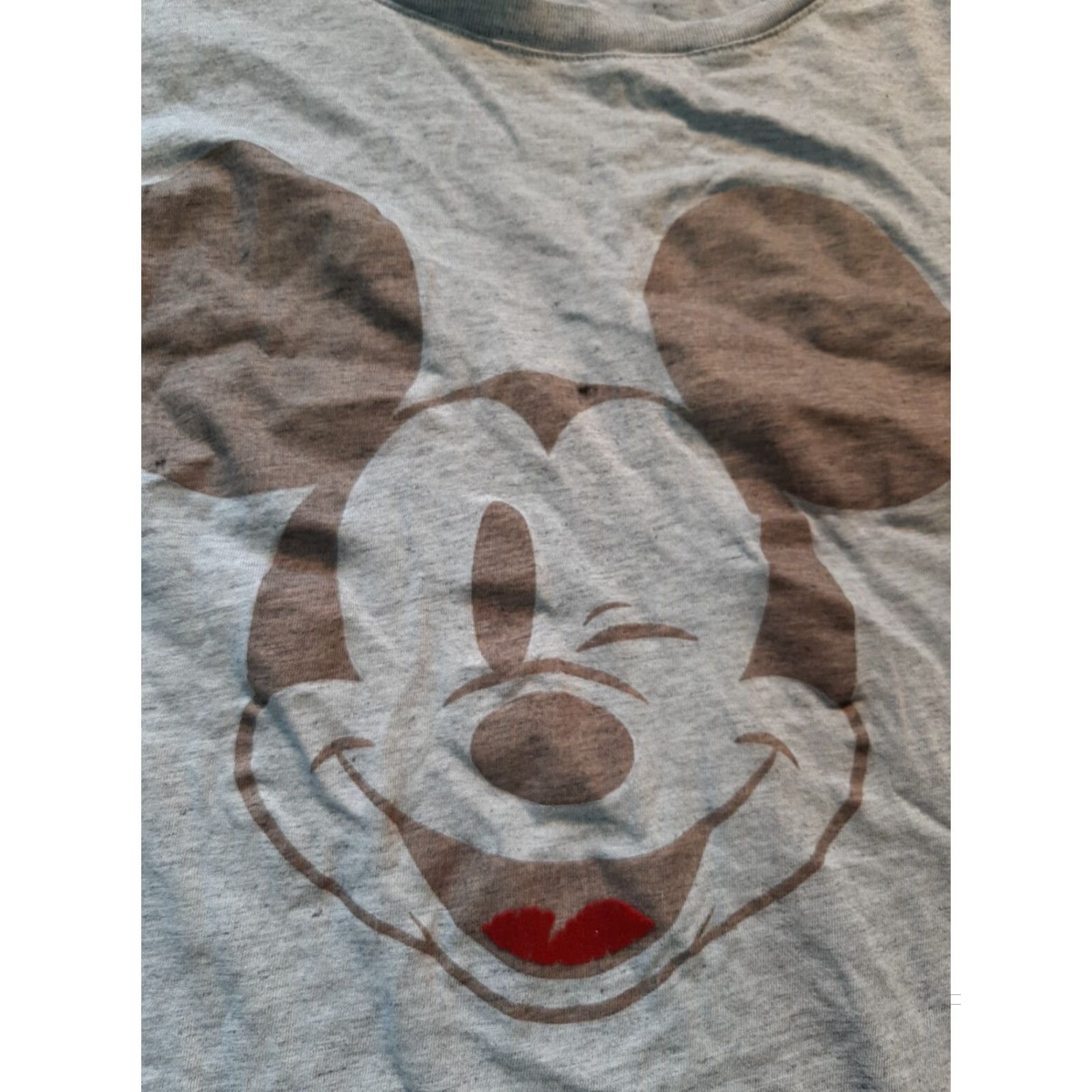 Levi's Levis Mickey Mouse Shirt Mens XL Short Sleeve Gray T-Shirt Disney Graphic Print Crew Neck Cotton All Seasons Regular Fit Size US XL / EU 56 / 4 - 2 Thumbnail