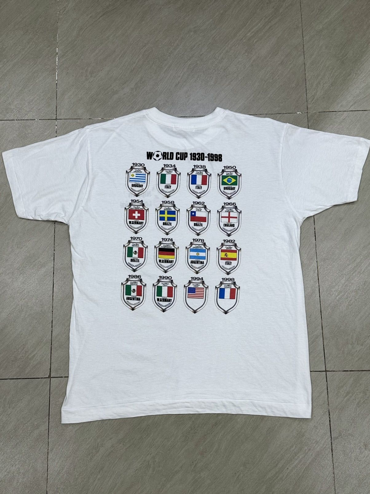 Japanese Brand PROMO 2002 NIPPON LOVE GOAL world cup Japan&South Korea tee Size US L / EU 52-54 / 3 - 11 Thumbnail