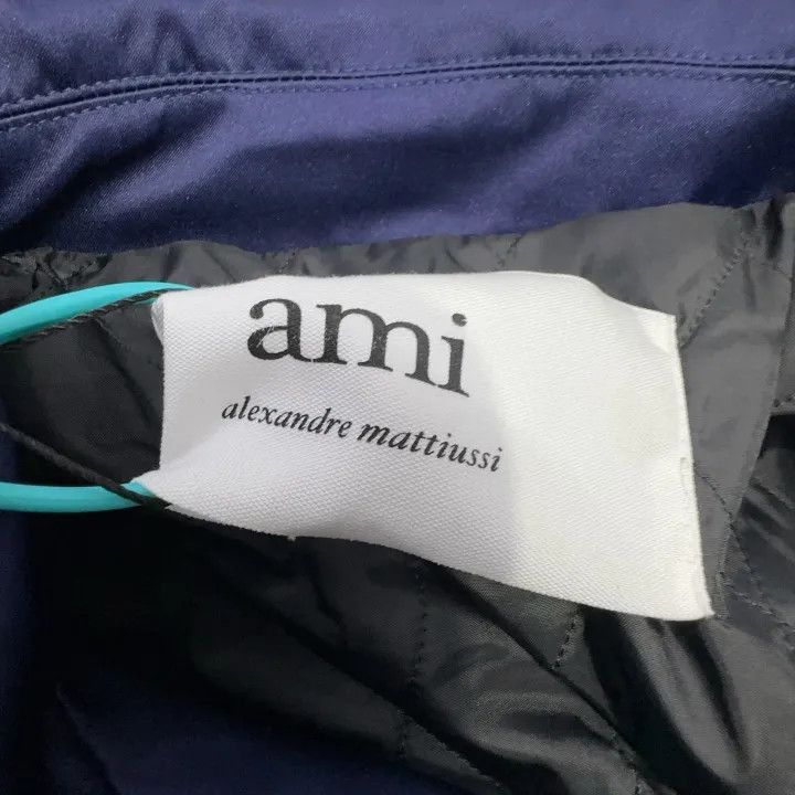 AMI Ami Paris Navy Logo Pattern Jacket -2507 Size US XL / EU 56 / 4 - 7 Thumbnail