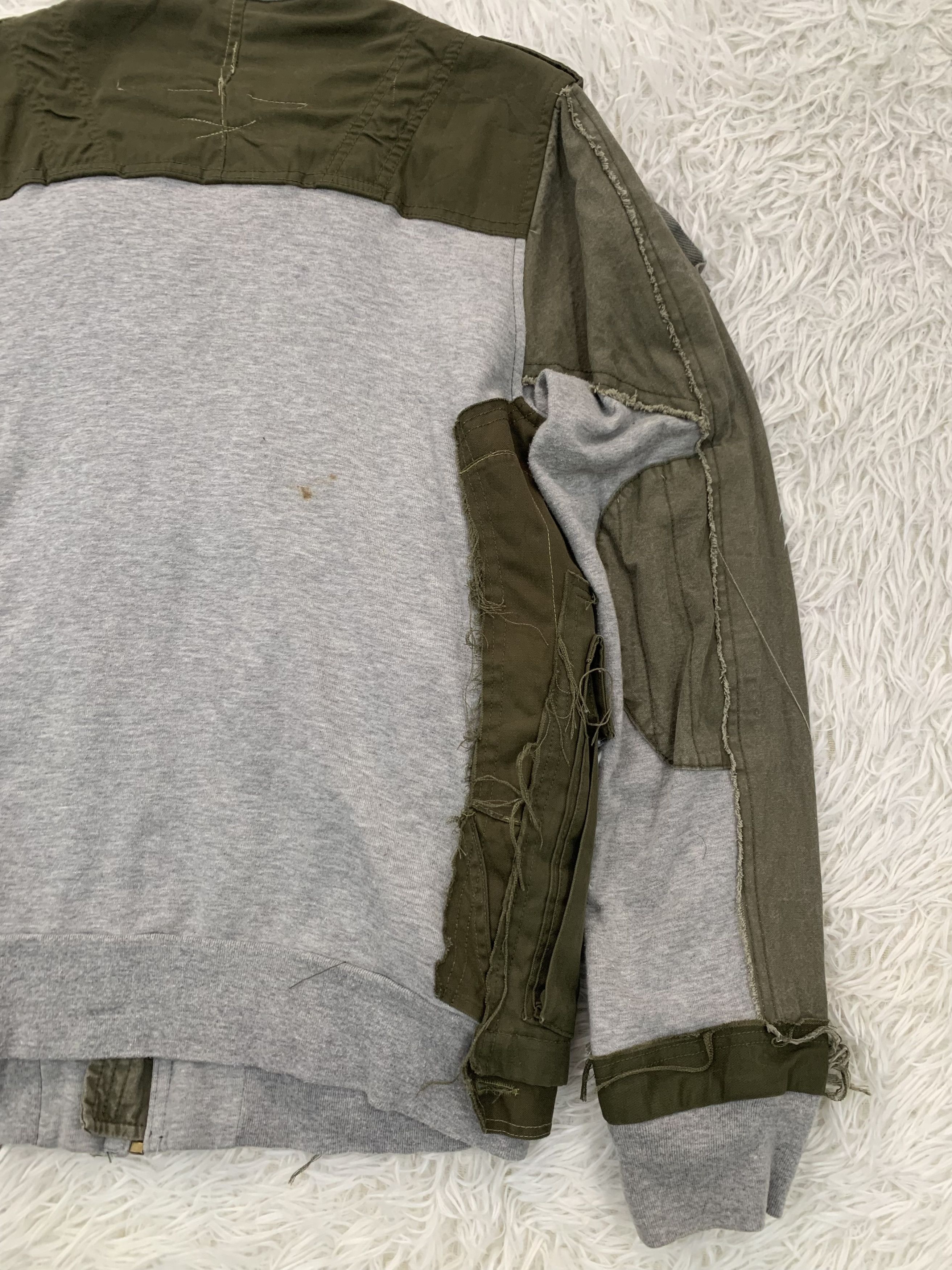 Japanese Brand Gepaeck Reconstructed Military Army Green Sweater Jacket Size US L / EU 52-54 / 3 - 11 Thumbnail