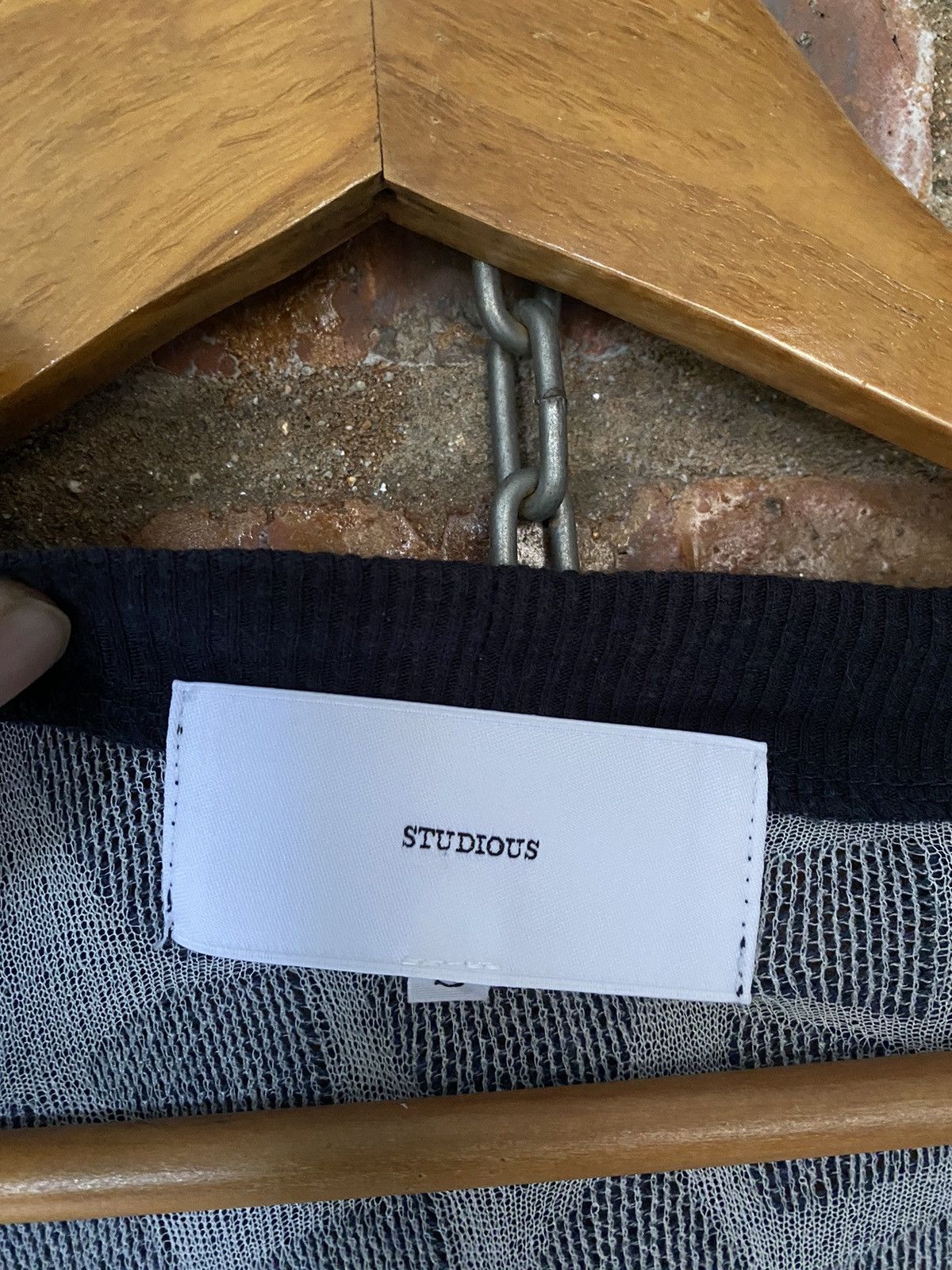 Nepenthes 🔥STUDIOS Japan Love triangle knit cardigan Size US M / EU 48-50 / 2 - 10 Thumbnail