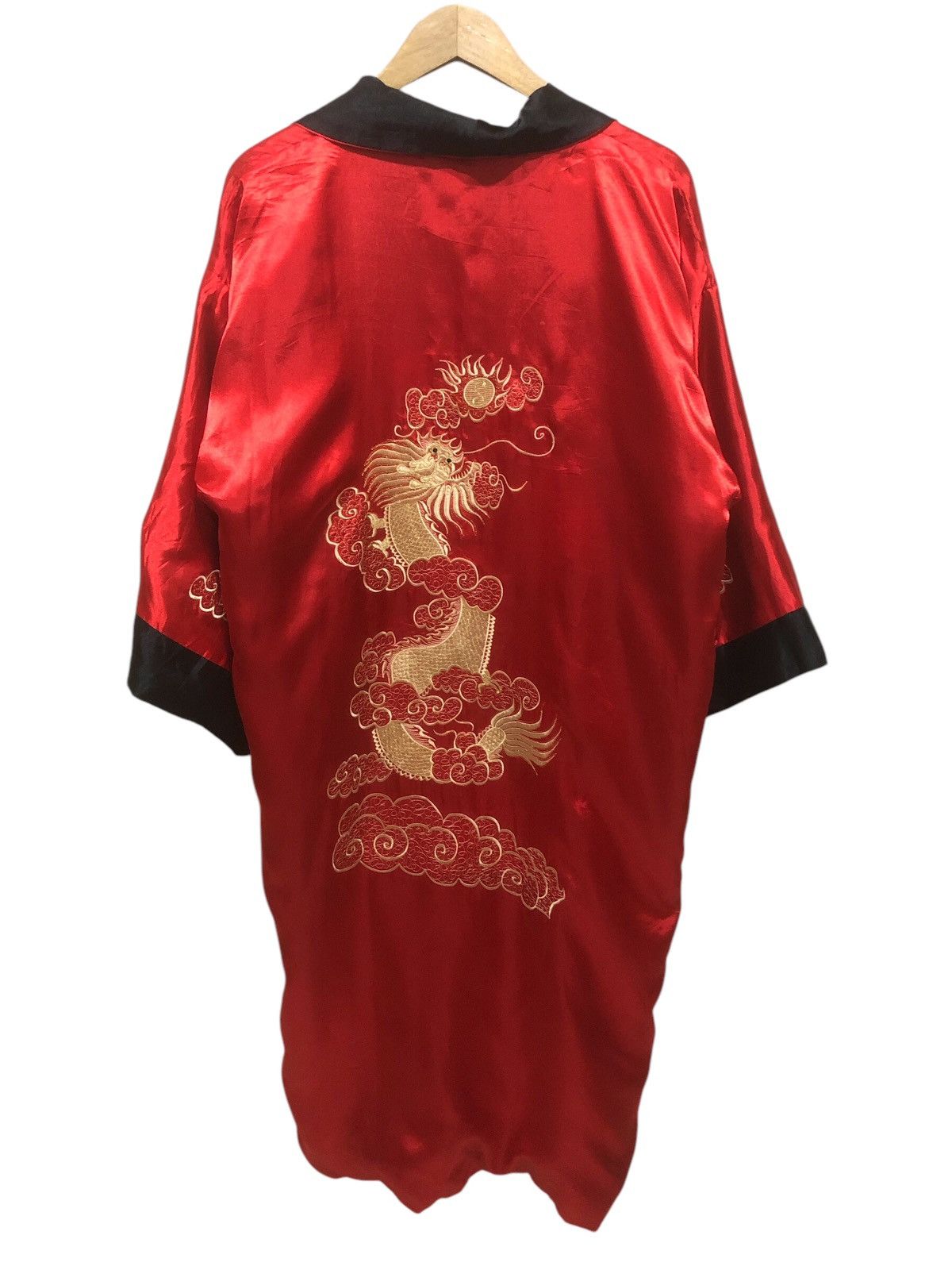 Other Silk Embroidery Dragon Reverseble Long Kimono Size US XL / EU 56 / 4 - 11 Thumbnail