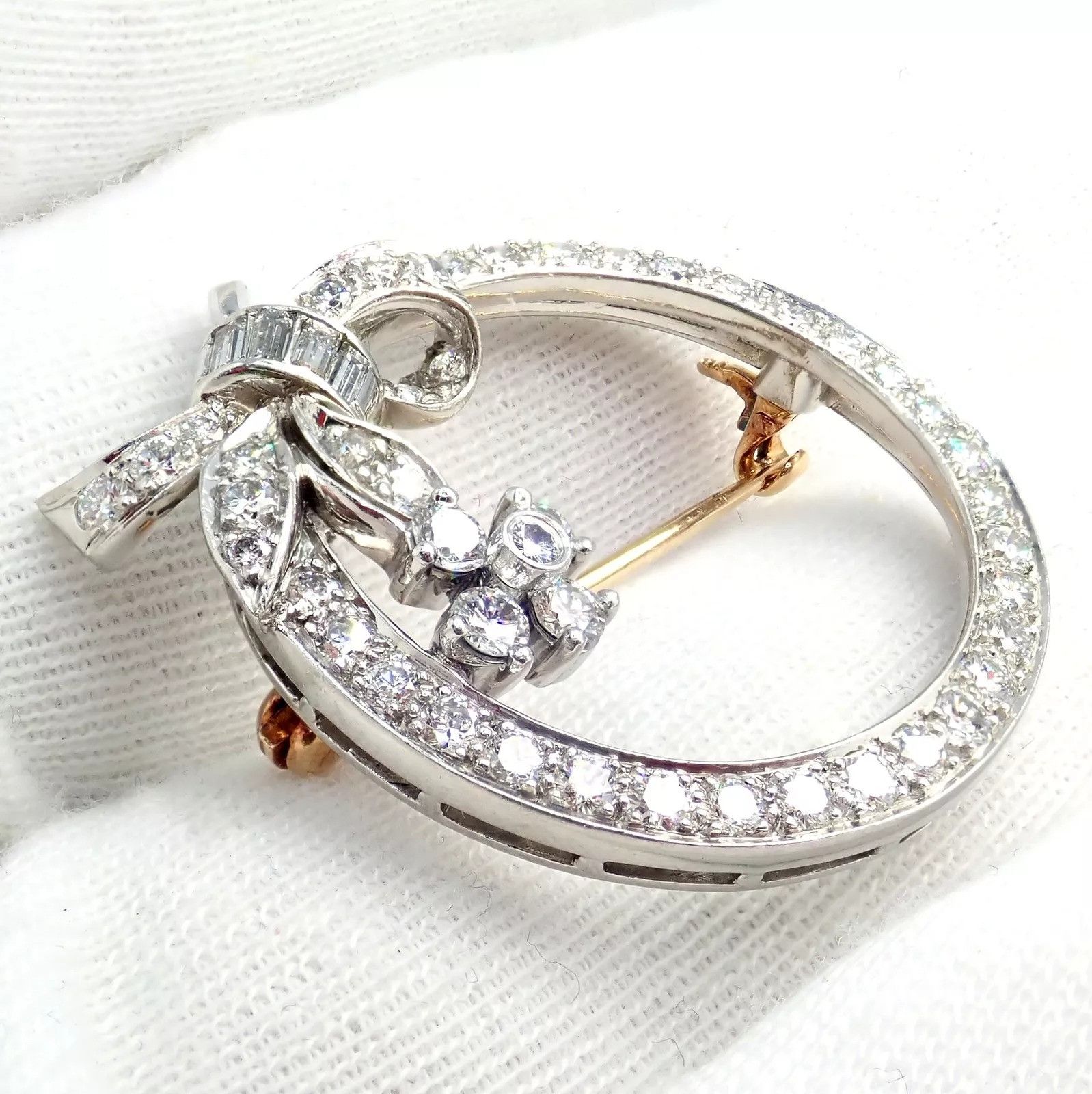 Tiffany & Co. Tiffany & Co. Circle Platinum 2.1ct Diamond Pin Brooch Size ONE SIZE - 3 Thumbnail