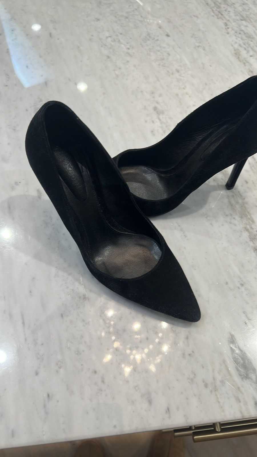 The Kooples Sued Black classic pumps Size US 6.5 / IT 36.5 - 1 Thumbnail