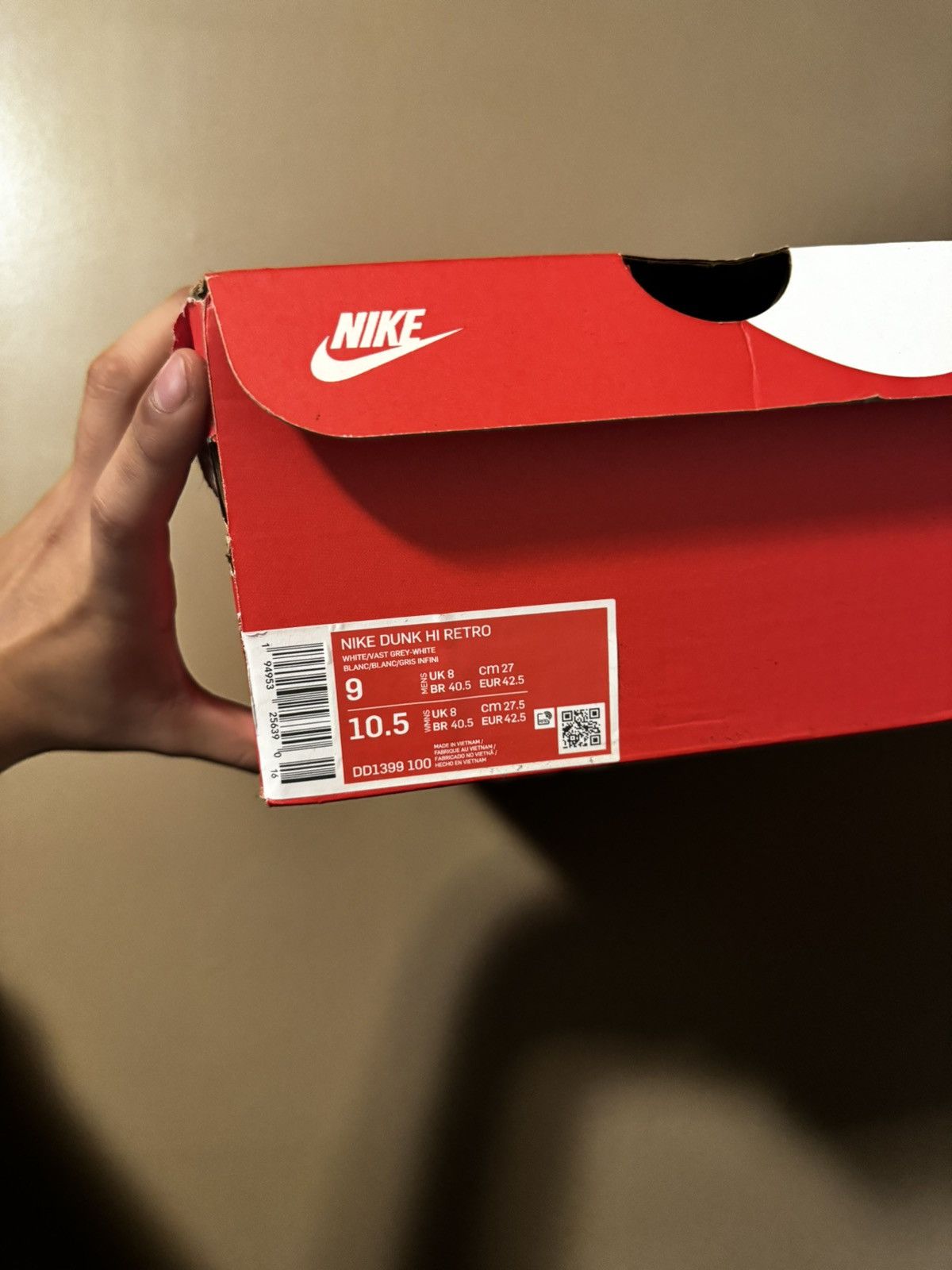 Nike Nike Dunk Retro Vast Grey High Size US 9 / EU 42 - 7 Thumbnail