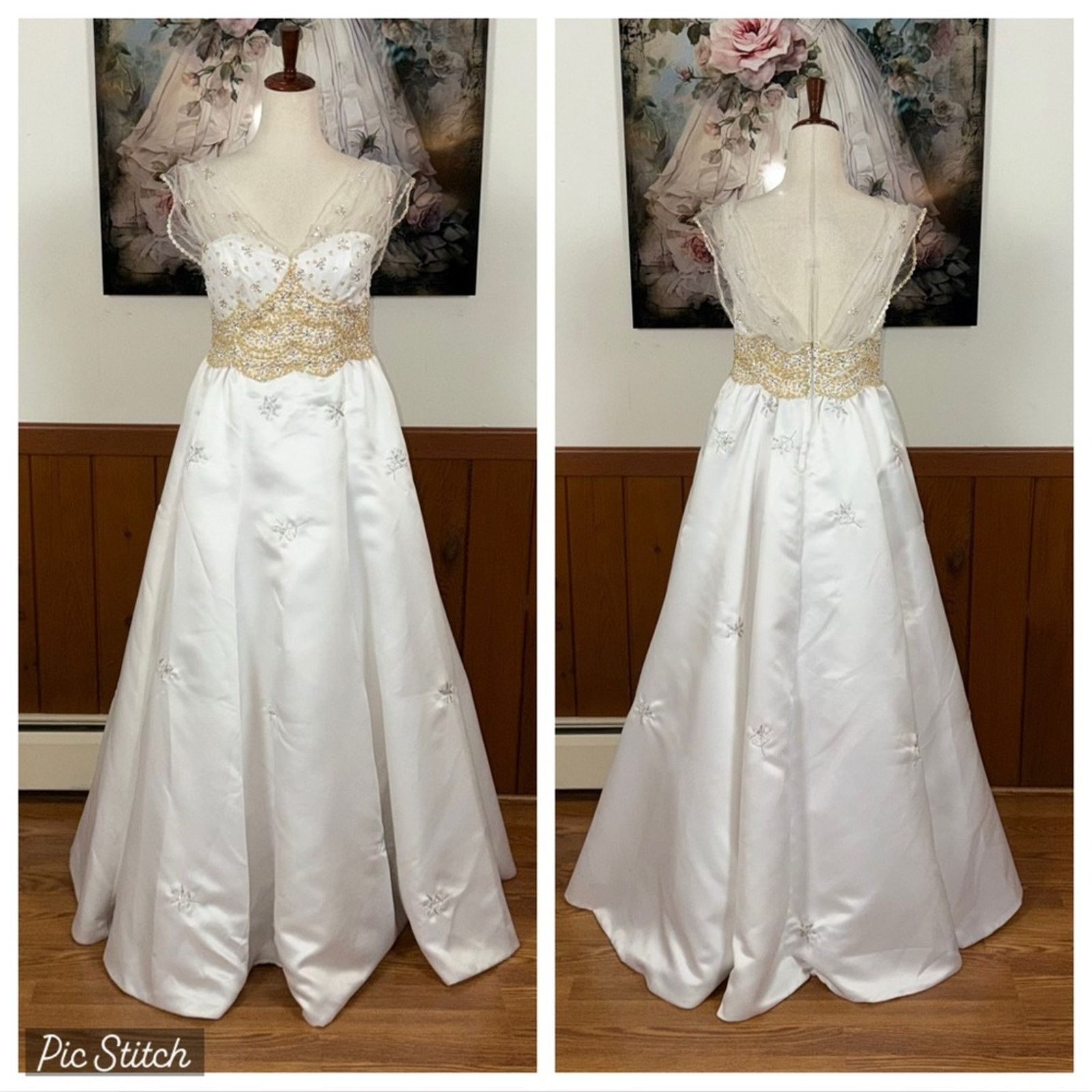Other Pretty Boutique Satin Wedding Gown Size M / US 6-8 / IT 42-44 - 1 Thumbnail