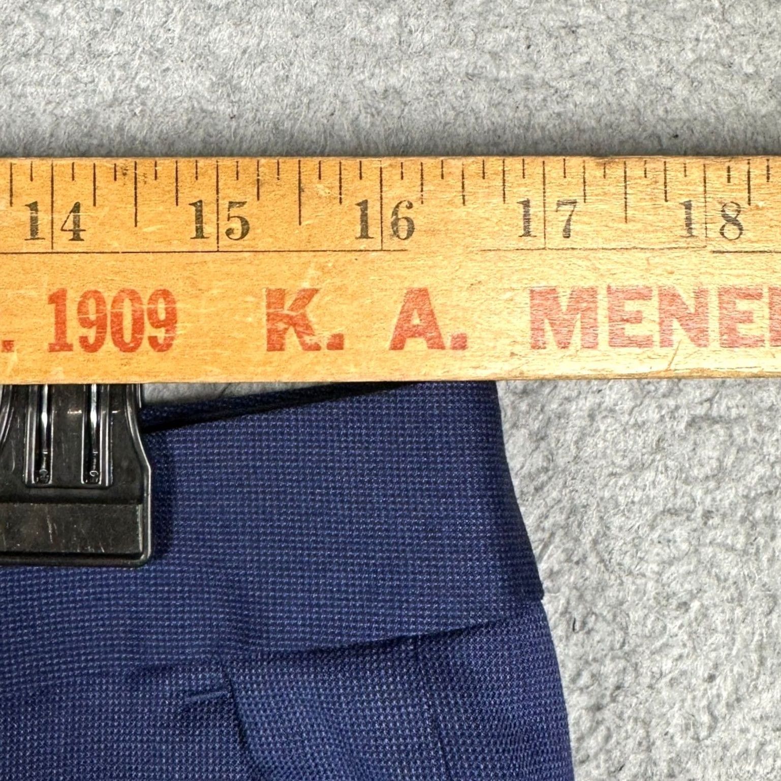Bonobos Bonobos Dress Pants Navy Blue Slim Fit Flat Front Wool Spandex 33 Waist 32 Inseam Mens EUC Size US 33 - 5 Thumbnail