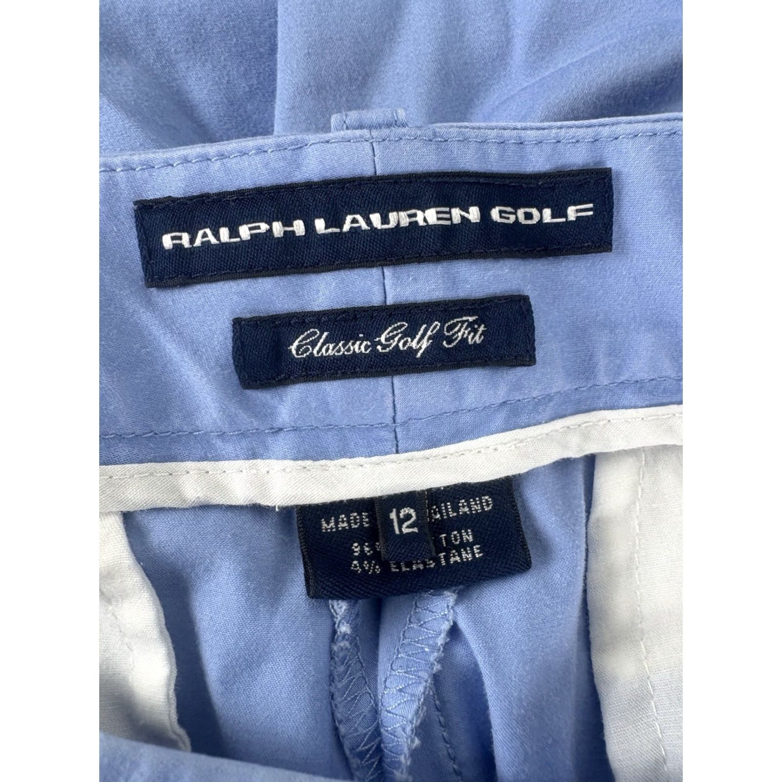Ralph Lauren VINTAGE Ralph Lauren Golf Pants Womens Size 12 Cropped Twill Blue Casual Sports Size 34" / US 12 / IT 48 - 7 Thumbnail