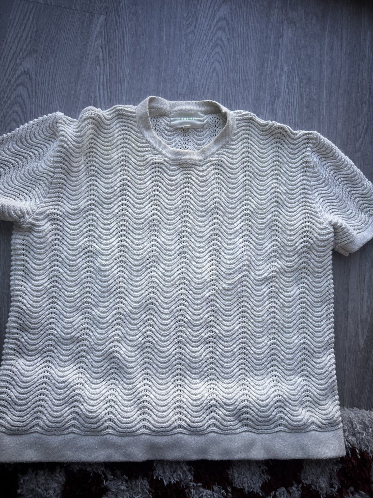 YITAI Yitai Cream Shale Stitch T-Shirt, Size S Size US S / EU 44-46 / 1 - 4 Thumbnail