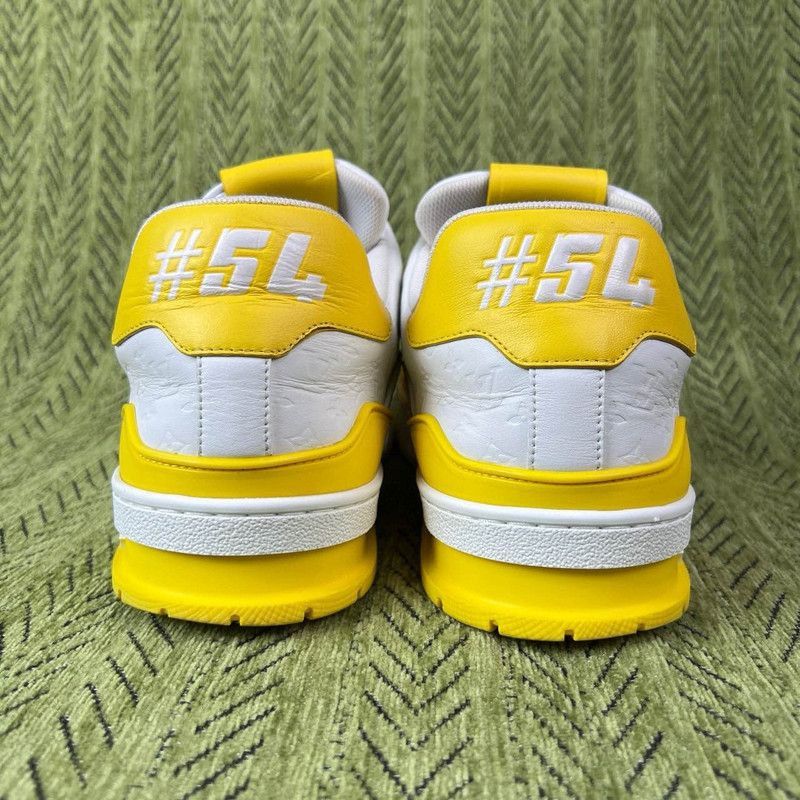Louis Vuitton Louis Vuitton Fashion Low-Top Sneakers in White Yellow -250 Size US 9.5 / EU 42-43 - 3 Thumbnail