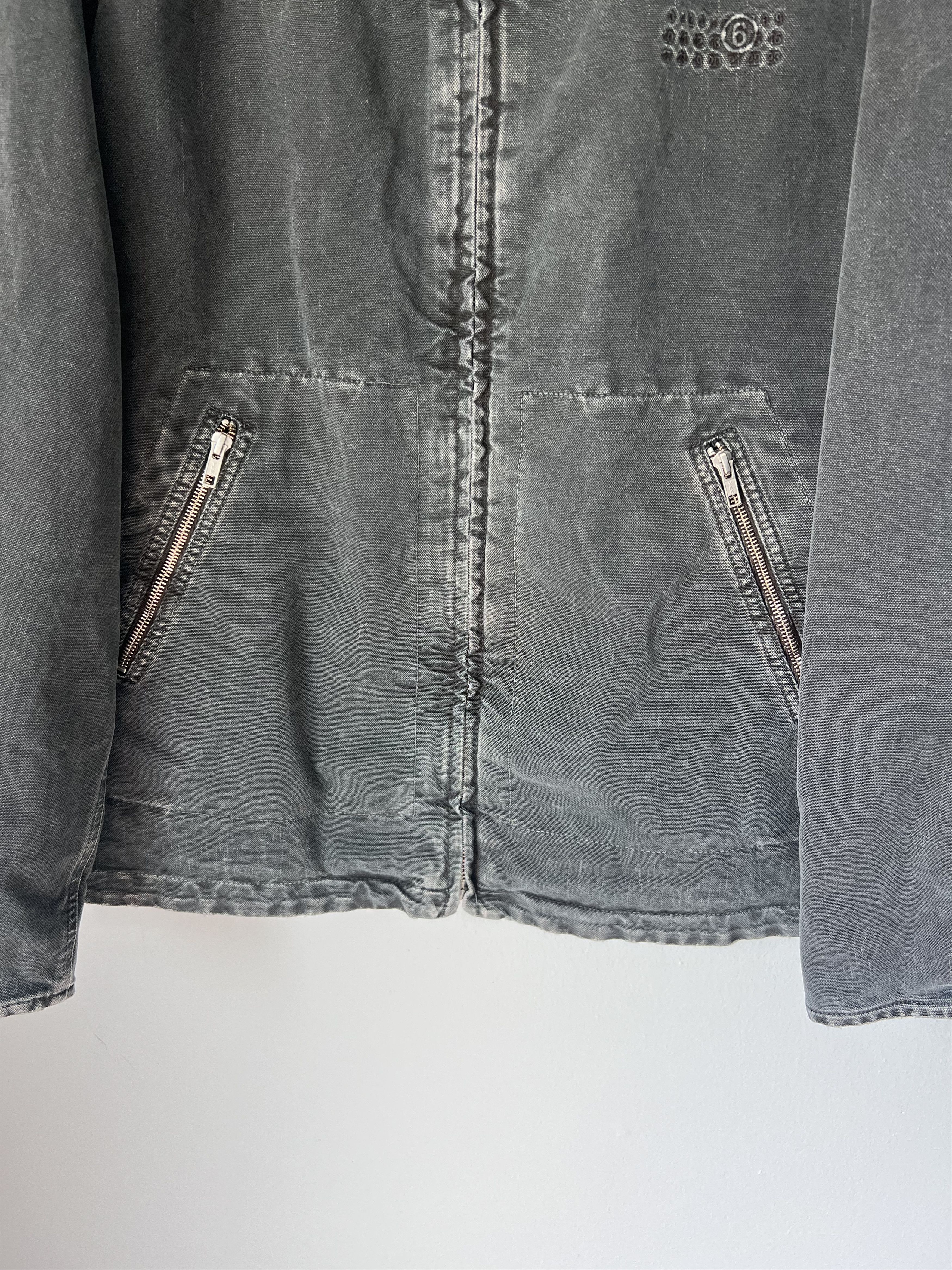Maison Margiela MM6 Maison Margiela Heavy Washed Chore Jacket in Black Size US M / EU 48-50 / 2 - 3 Thumbnail