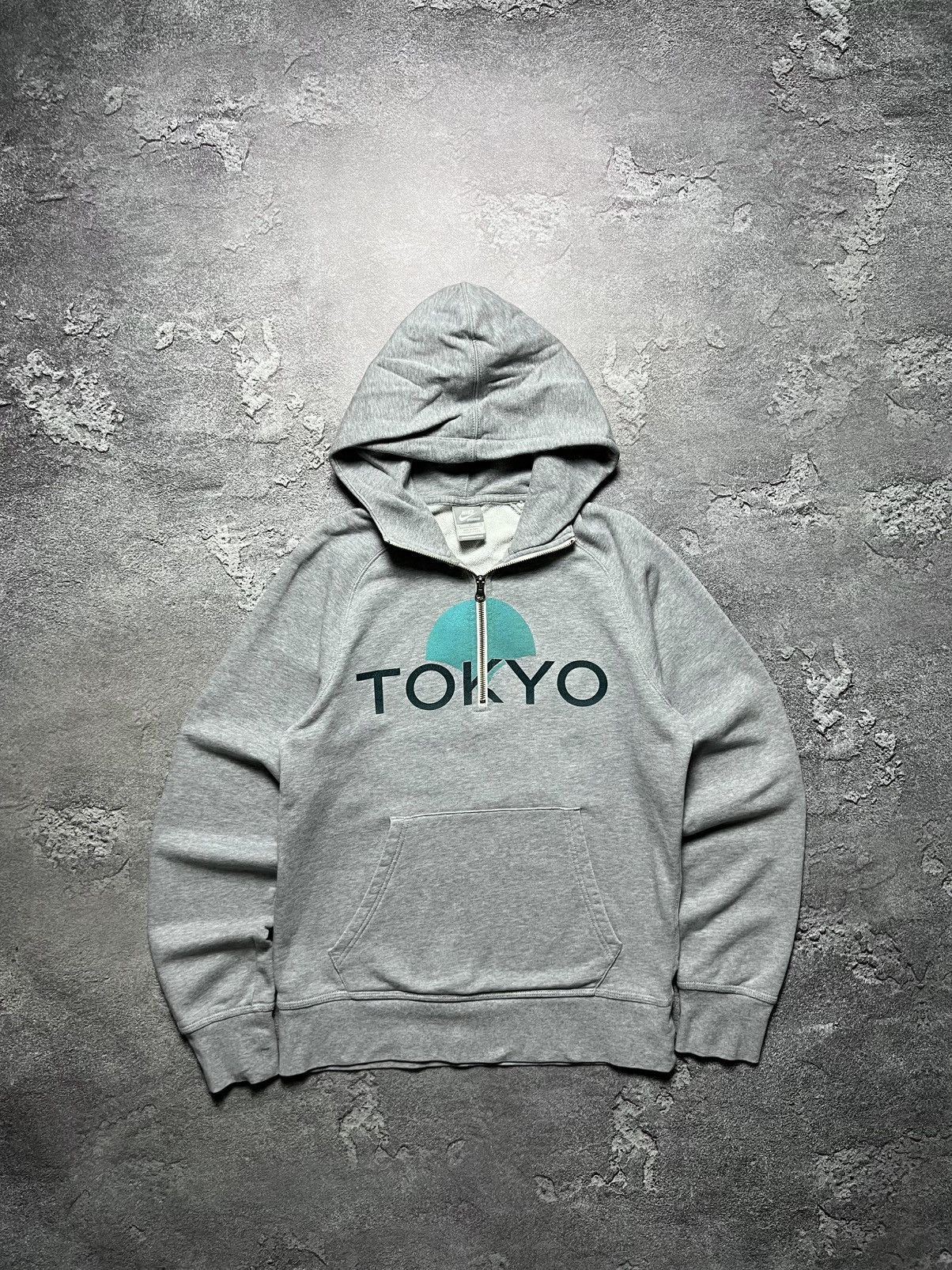 Nike 90x Vintage Nike Tokyo 1/4 Zip Hoodie Big Logo Swoosh S Size US S / EU 44-46 / 1 - 1 Thumbnail