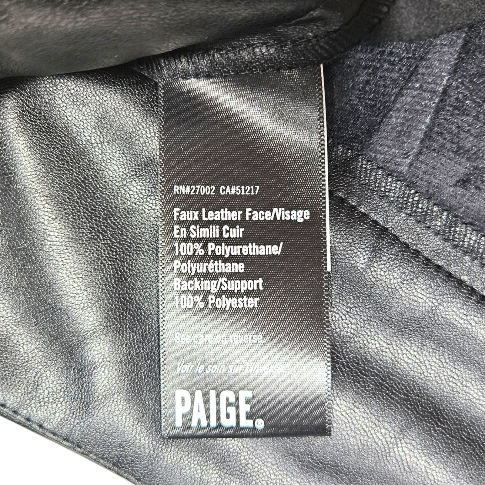 Paige NWT Paige Kina Vegan Leather Ankle Straight Trousers Sz. 12 Size 34" / US 12 / IT 48 - 6 Thumbnail