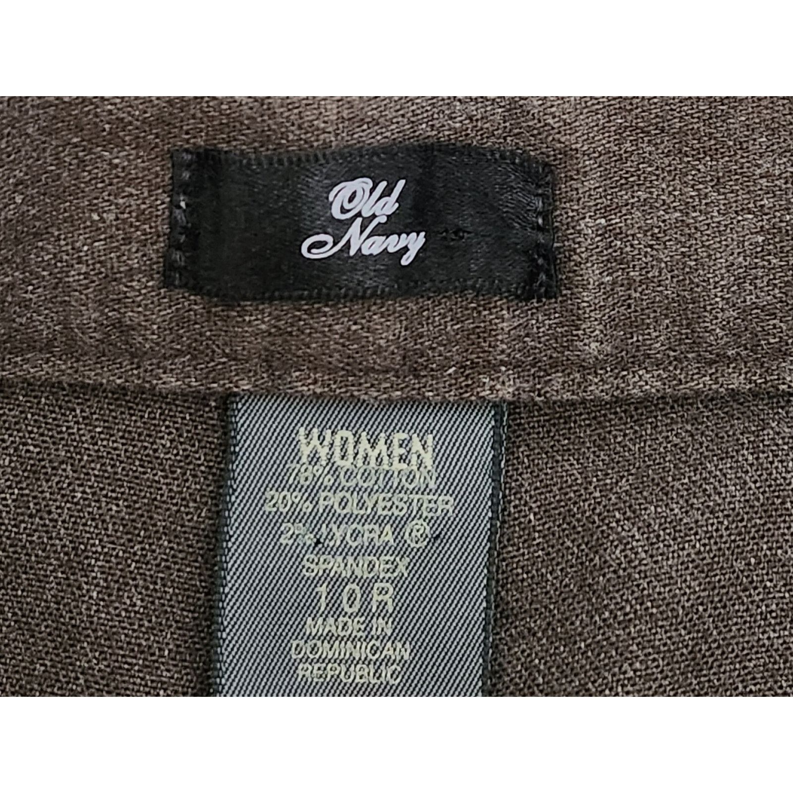 Old Navy Old Navy Brown Flat Front Button Side Zip Closure Pants 10A Size 28" / US 6 / IT 42 - 4 Thumbnail