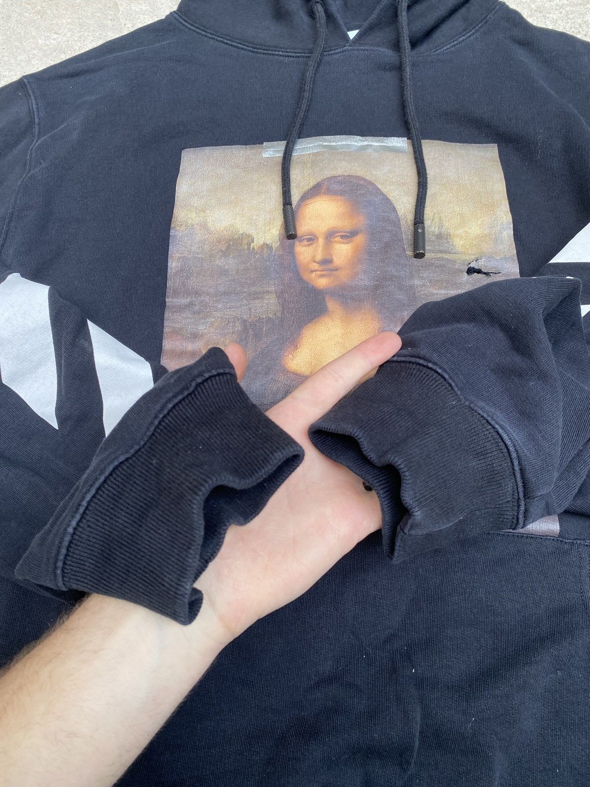 Off-White Off-White Mona Lisa Temperature black Over Hoodie Size US L / EU 52-54 / 3 - 19 Thumbnail