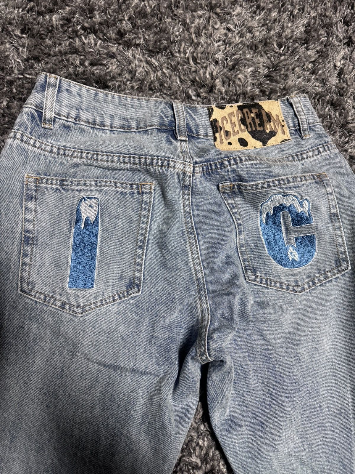 Billionaire Boys Club Icecream Blue Running Dog Jeans Size US 28 / EU 44 - 8 Thumbnail