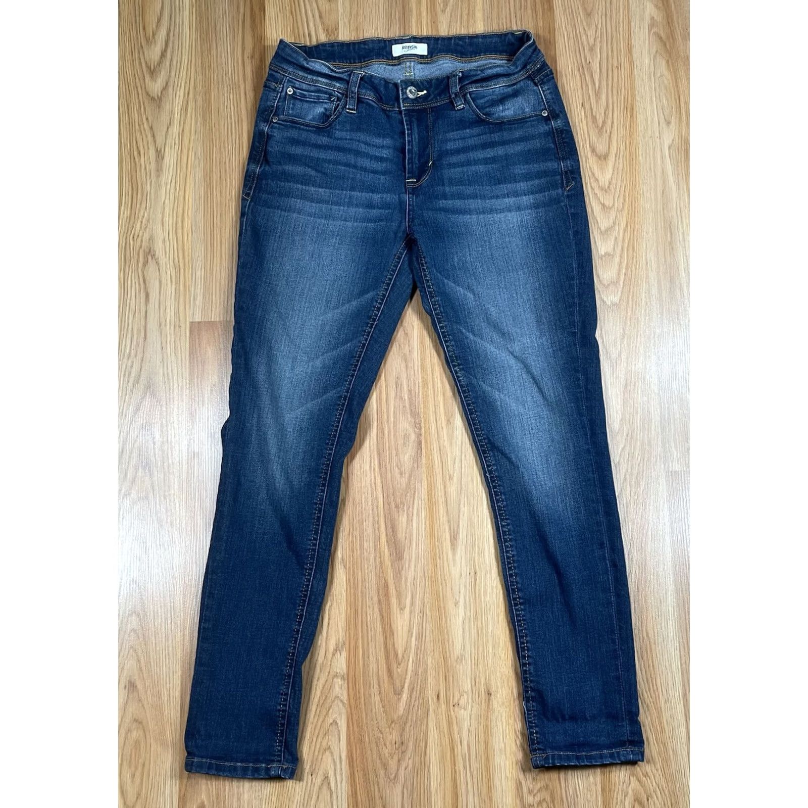 Vintage Kensie Jeans Women's Skinny Mid Rise Blue Wash Denim Pants Size 2/26 Stretch Size 26" / US 2 / IT 38 - 2 Thumbnail