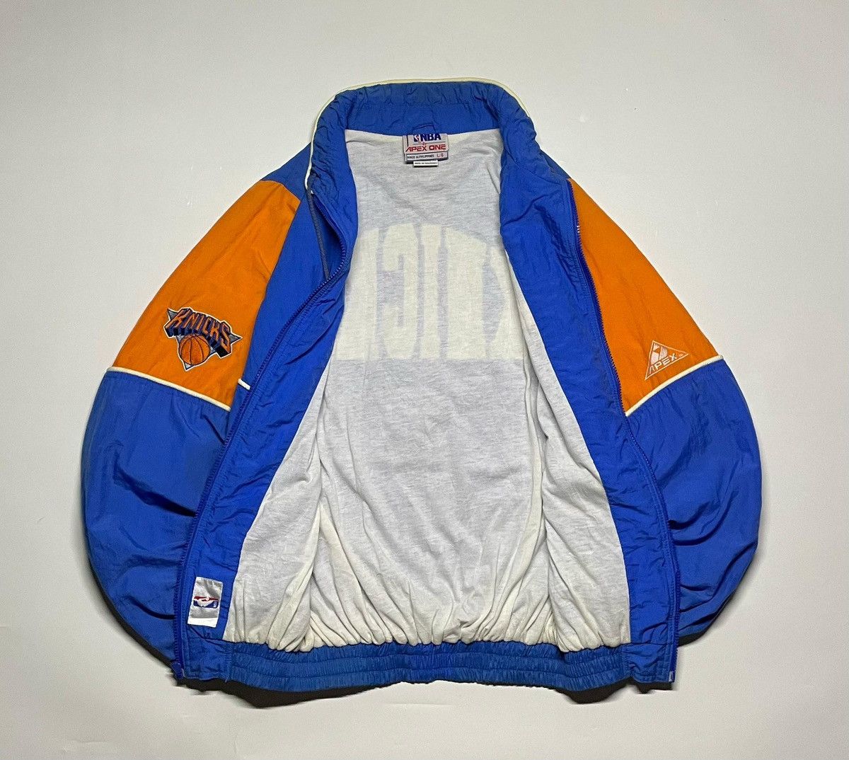 Knicks By Apex One NBA Basketball Vintage Windbreaker Jacket