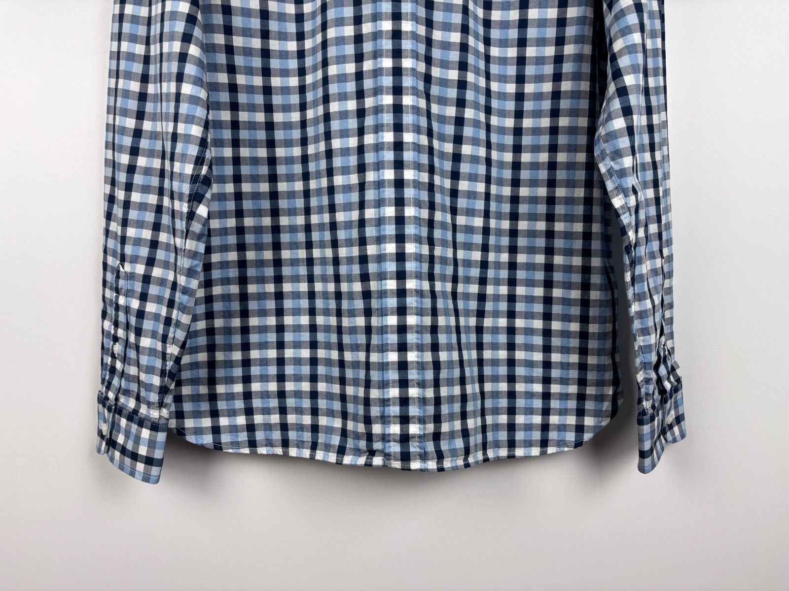 Fred Perry Fred Perry Long Sleeve Button Down Check Shirt Blue Size L Size US L / EU 52-54 / 3 - 7 Thumbnail
