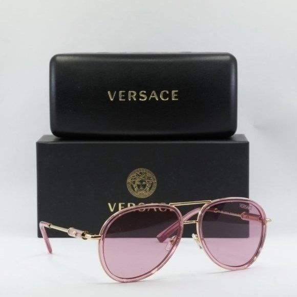 image of New Versace Ve2260 100284 Sunglasses in Pink, Women's