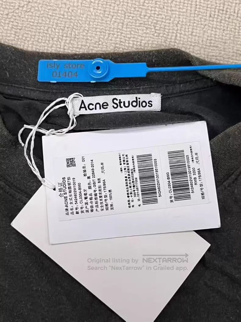 Acne Studios Acne Studios Leather appliqué letter logo water-washed loo Size US M / EU 48-50 / 2 - 5 Thumbnail