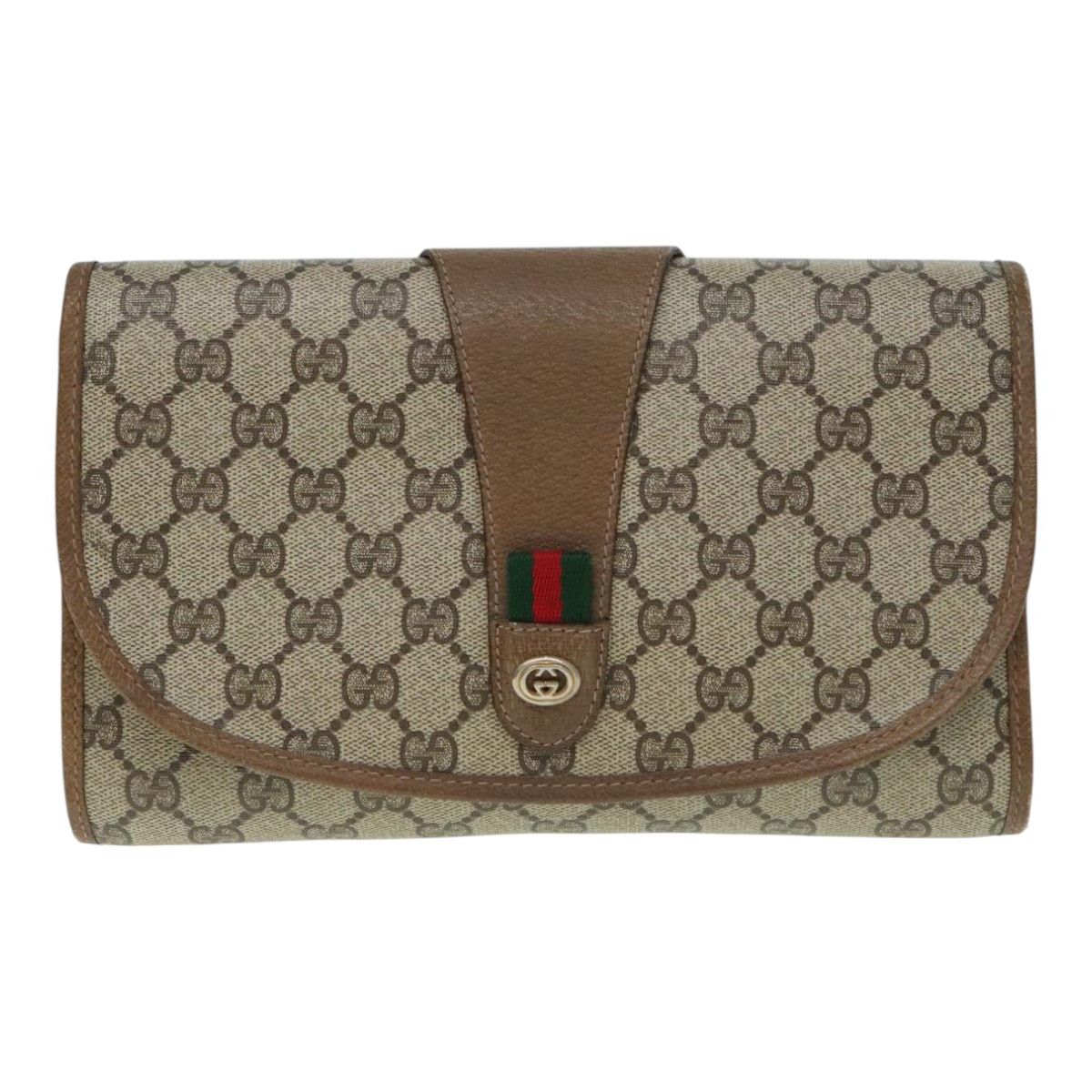 Gucci Beige Canvas Clutch Bag (Pre-Owned) Size ONE SIZE - 1 Thumbnail