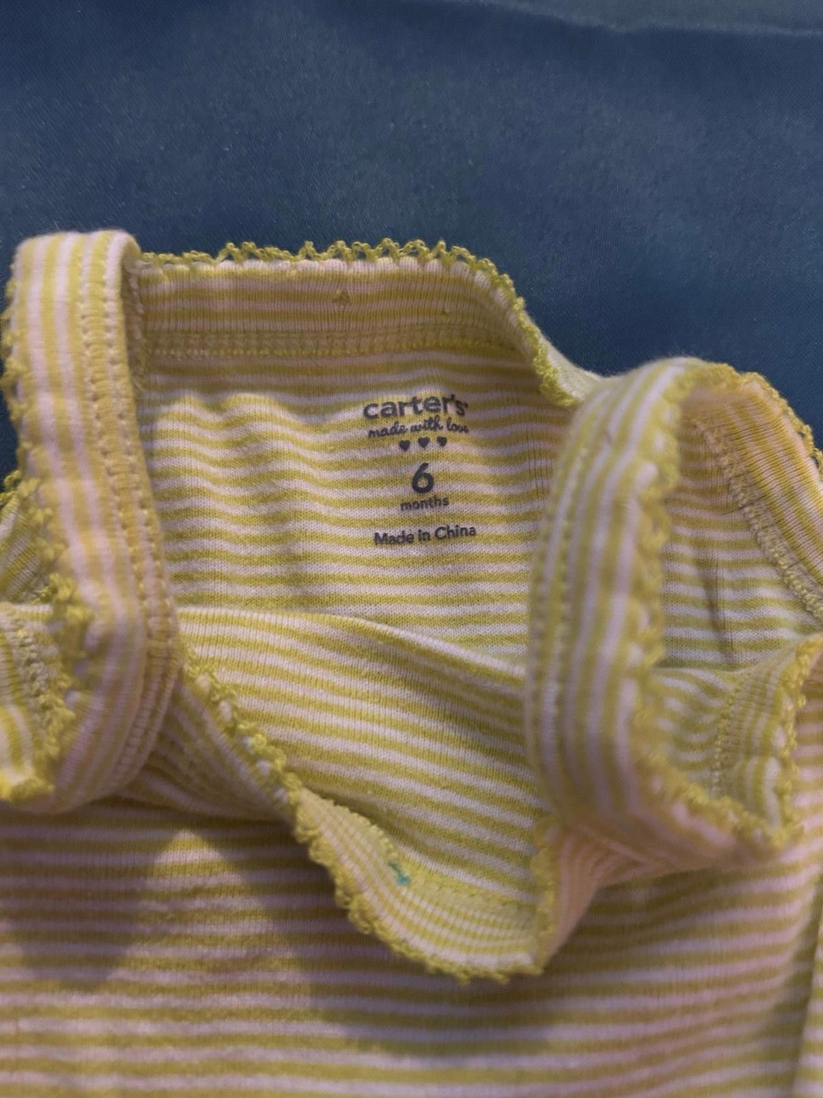Designer Carters Tanktop Onesie Size 6 months Size ONE SIZE - 2 Thumbnail