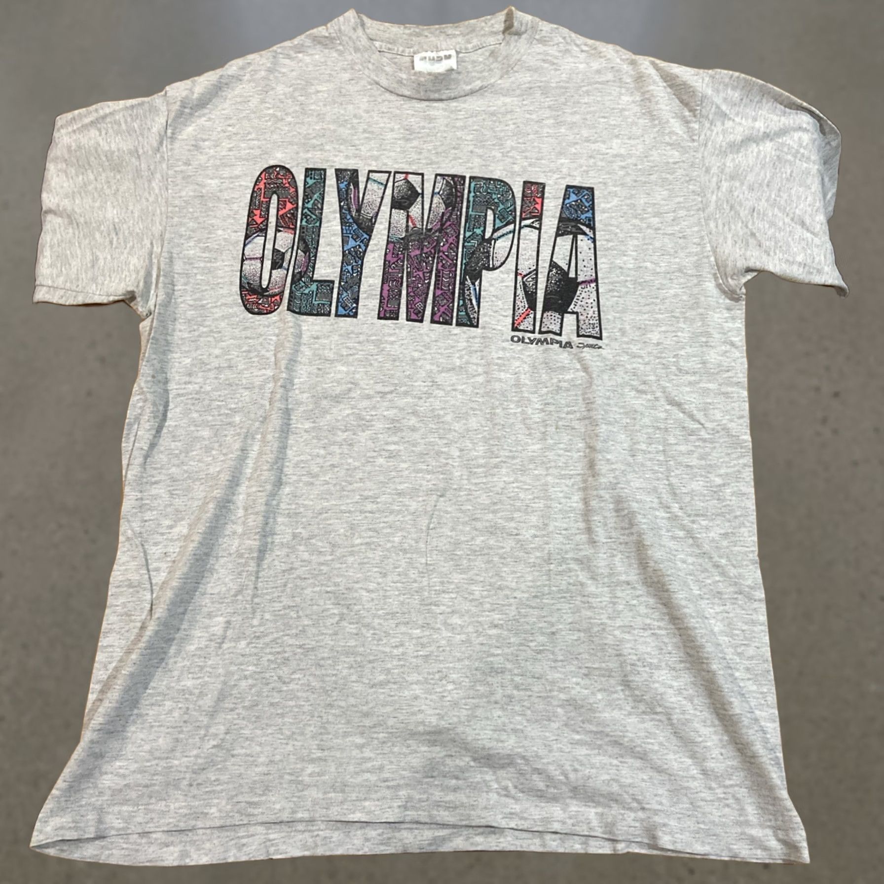 Vintage VINTAGE Olympia Sports Shirt Mens Large Gray Graphic Logo 1975 Athletic 90s Y2K Size US L / EU 52-54 / 3 - 1 Thumbnail