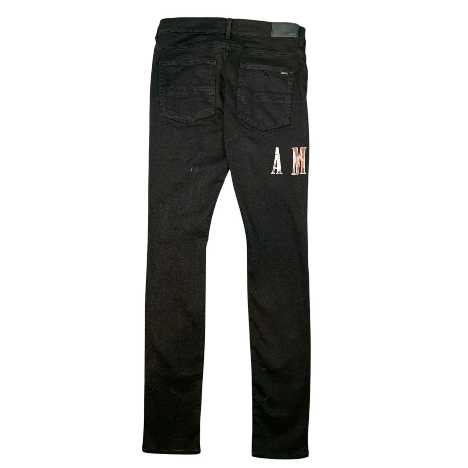 Amiri Amiri Clay Side Logo Black Jeans Size US 33 - 2 Thumbnail