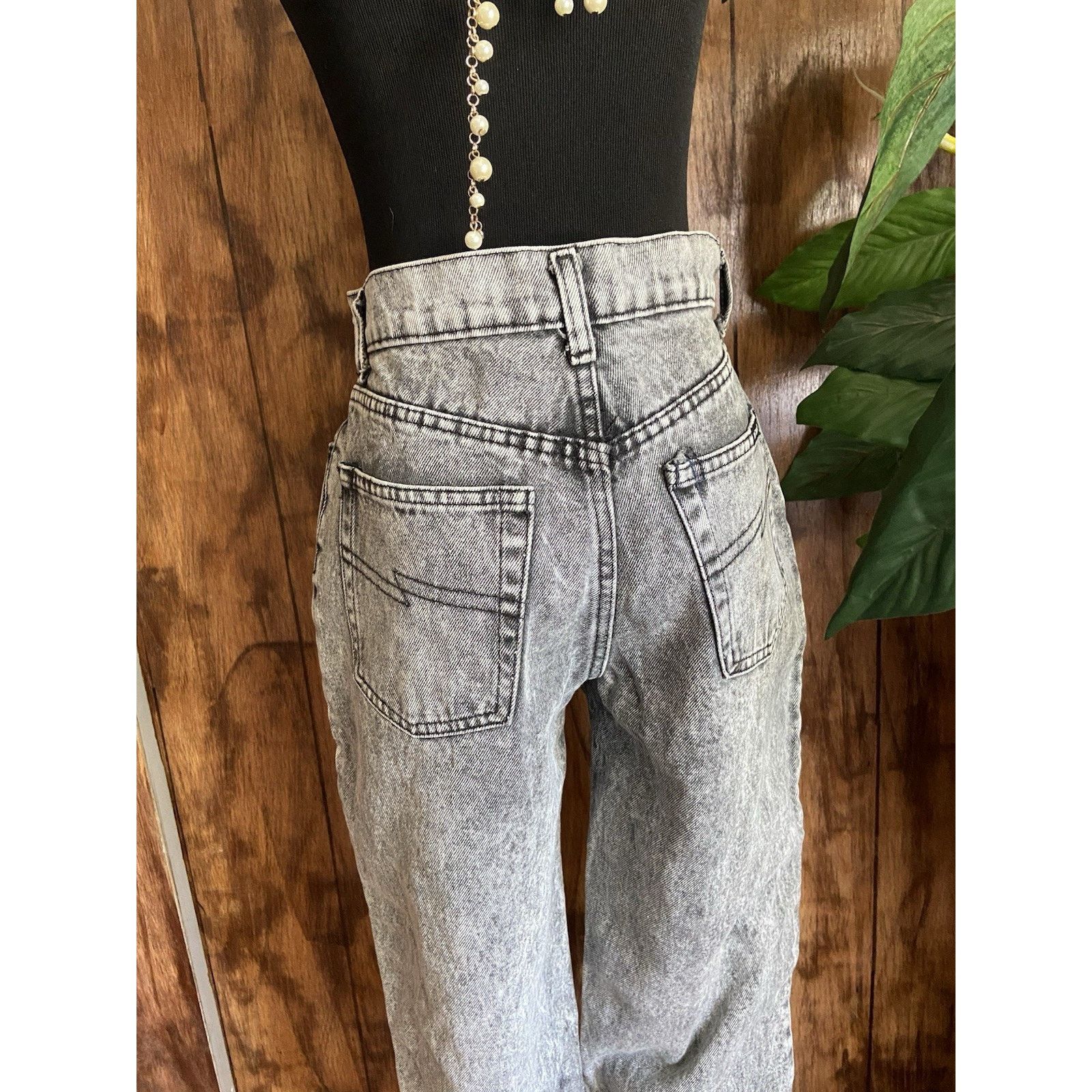 & Other Stories Vintage Brittania Jeans Womens Acid Wash Size 9 High rise Size 29" - 3 Thumbnail
