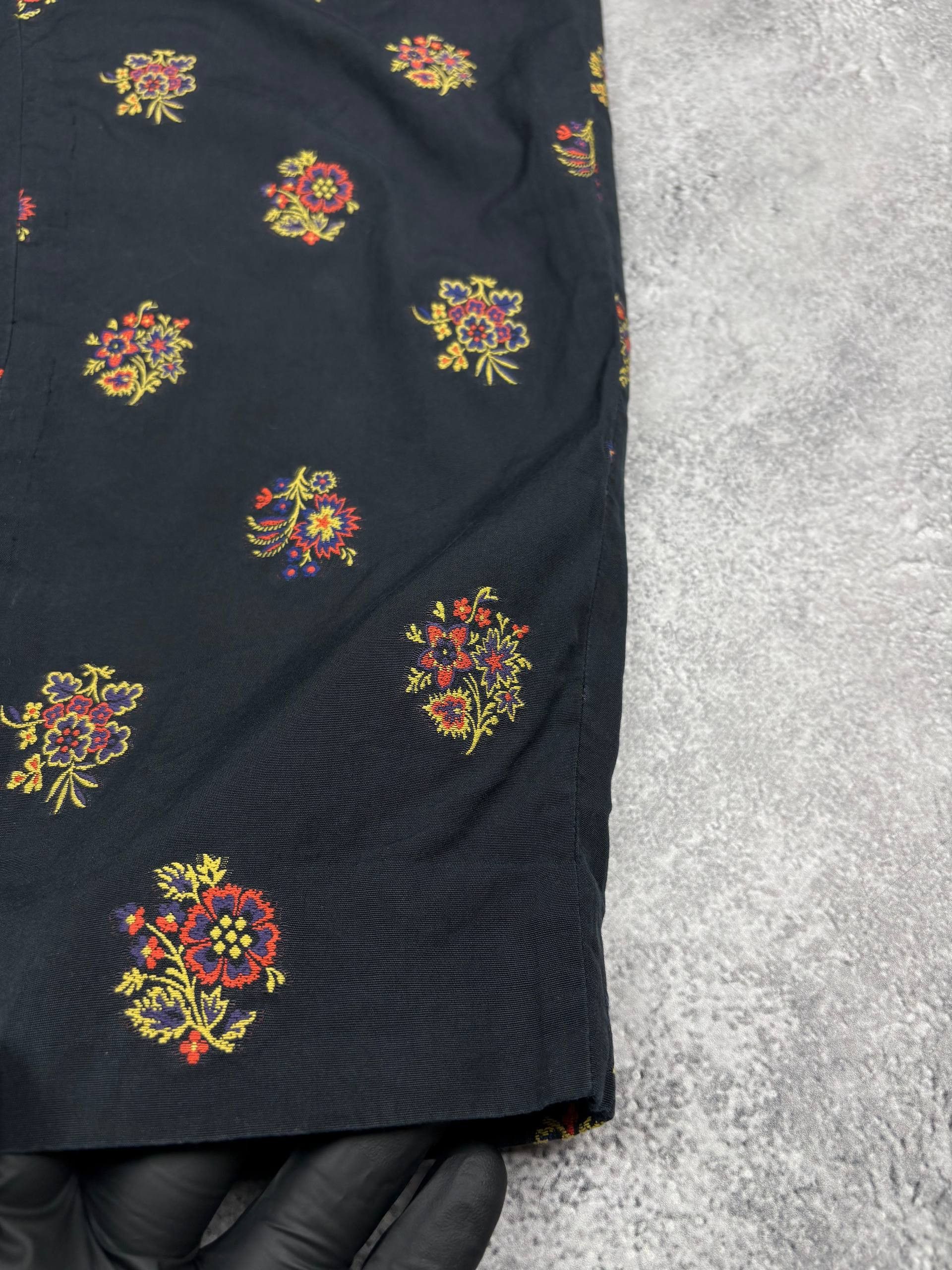 Kenzo Women Kenzo Jeans Pants Oriental Floral Art Print Vintage Size 28" / US 6 / IT 42 - 2 Thumbnail
