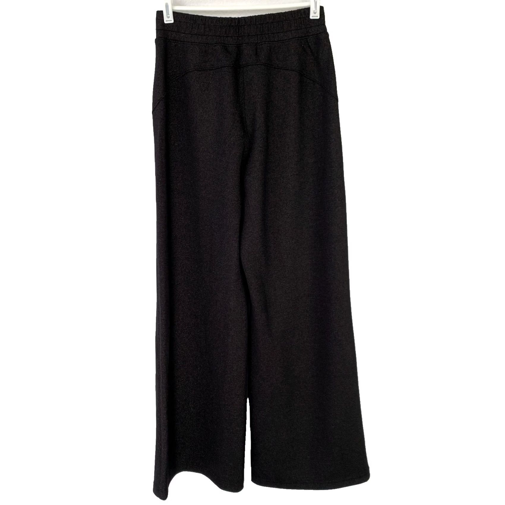 Spanx Spanx Black Wide-Leg Gold Shimmer Career Pants Size Small NWT Women's Dress Pants Wool Blend Style Breathable Stretch NWT Size 28" / US 6 / IT 42 - 4 Thumbnail
