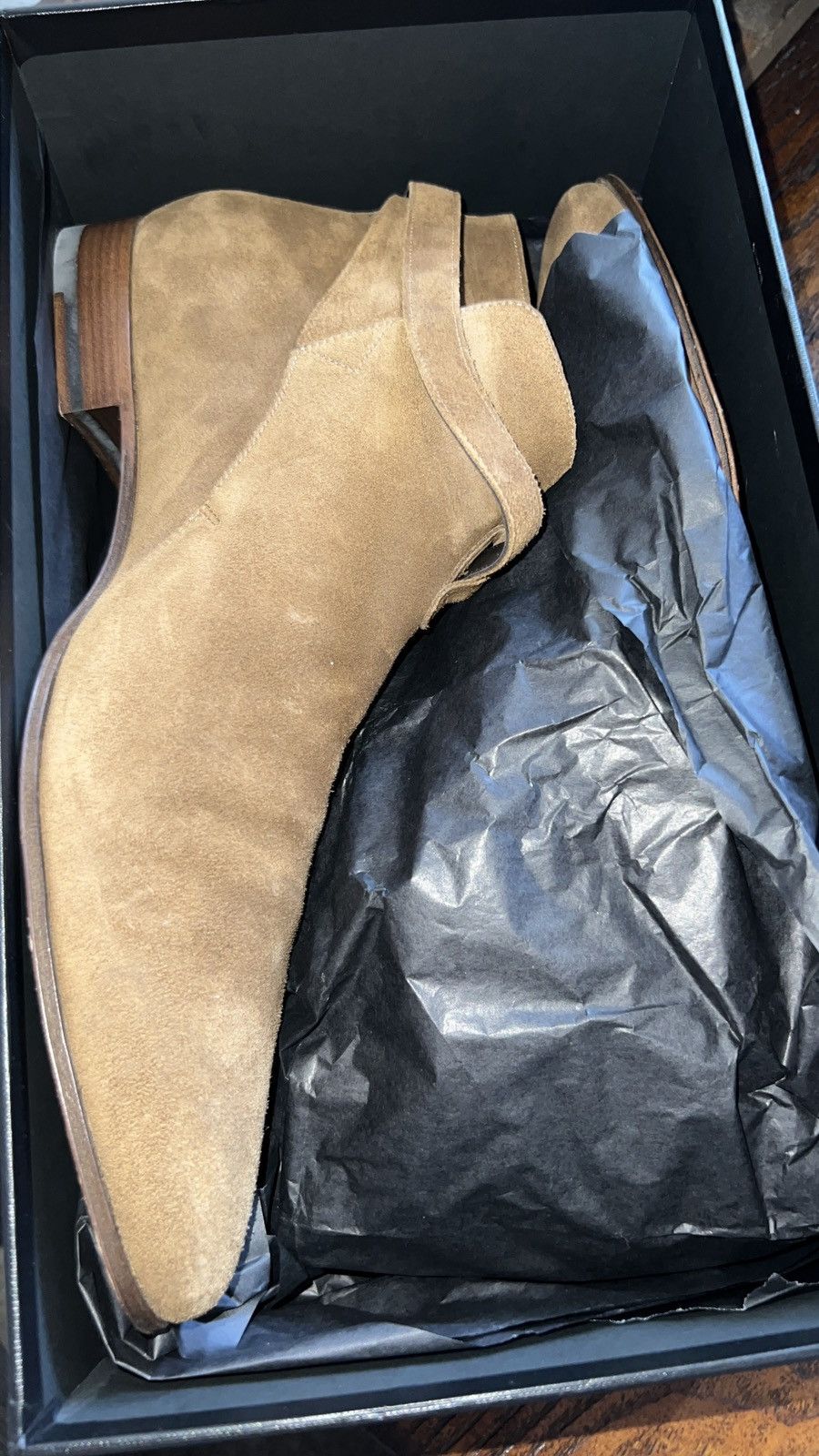 Saint Laurent Paris SAINT LAURENT Paris JODHPUR London 20 Crop Boot Suede Sz 15 Size US 15 / EU 48 - 3 Thumbnail
